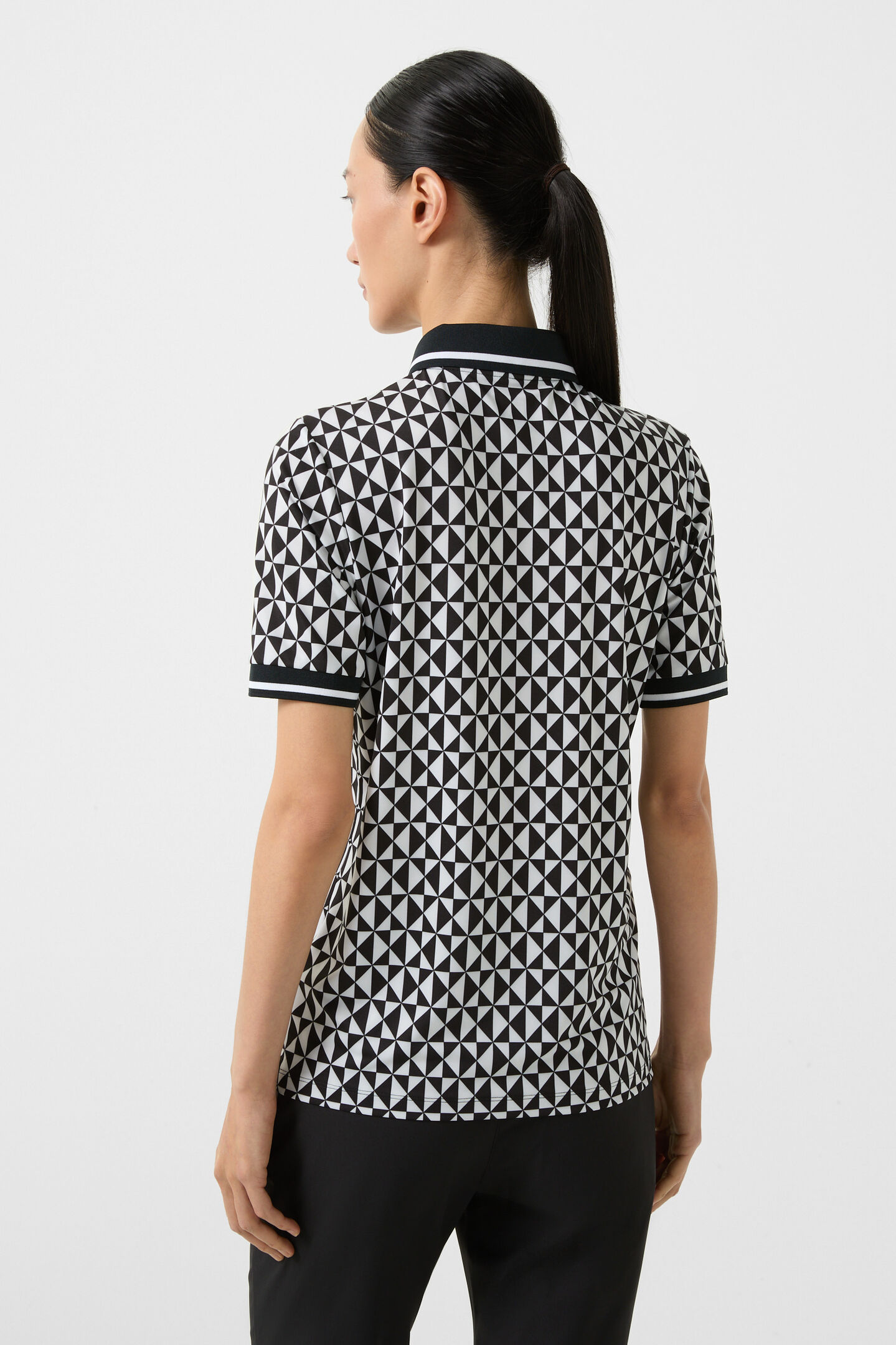 Calista functional short-sleeved top Black/white