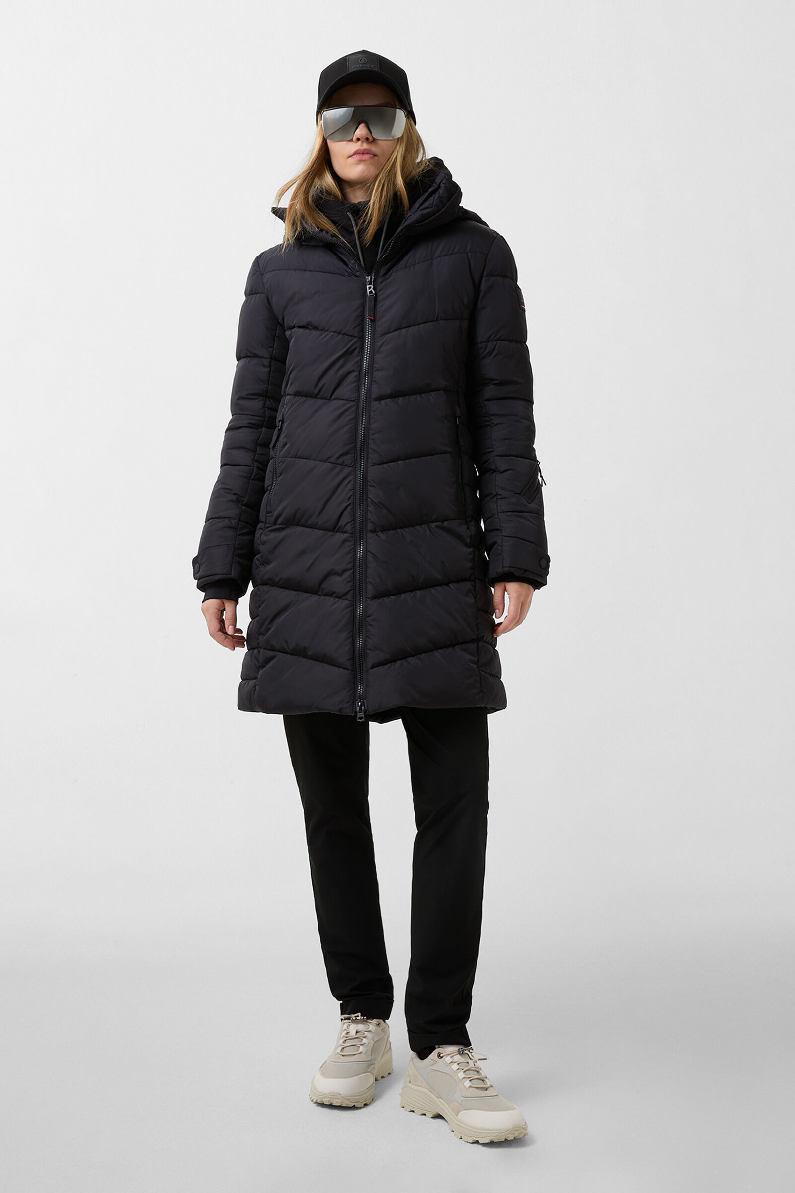 Aenny quilted coat Black