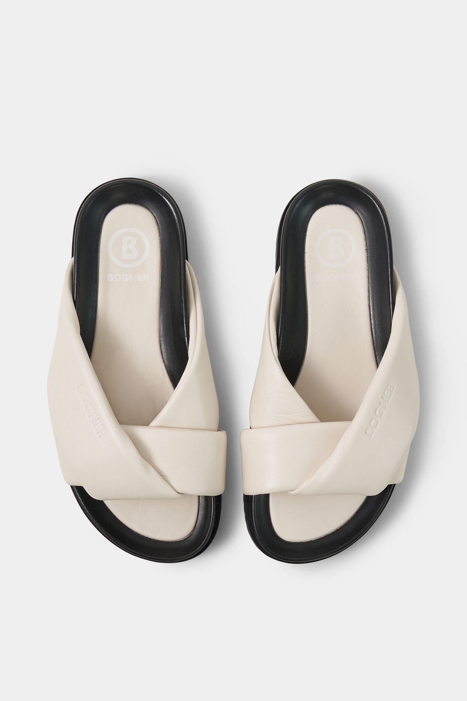 Sandalen Sirolo Creme/Schwarz