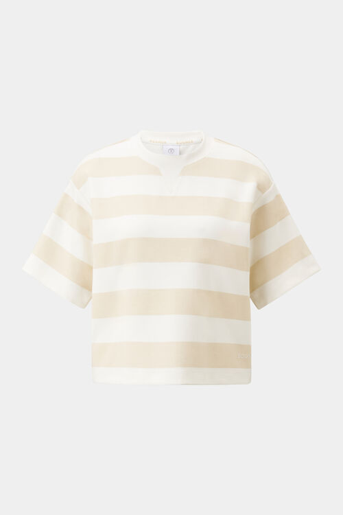 Stacey short-sleeved jumper Sand/Off-White