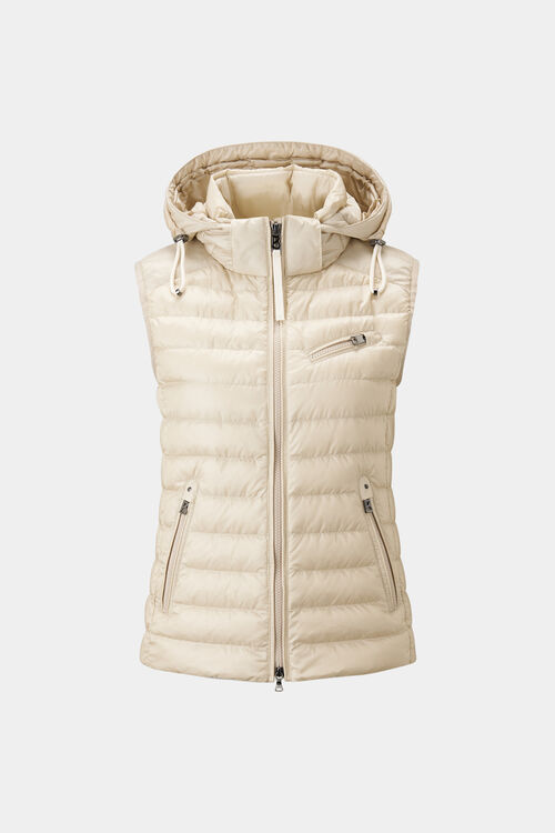 Florisa Lightweight down gilet Sand