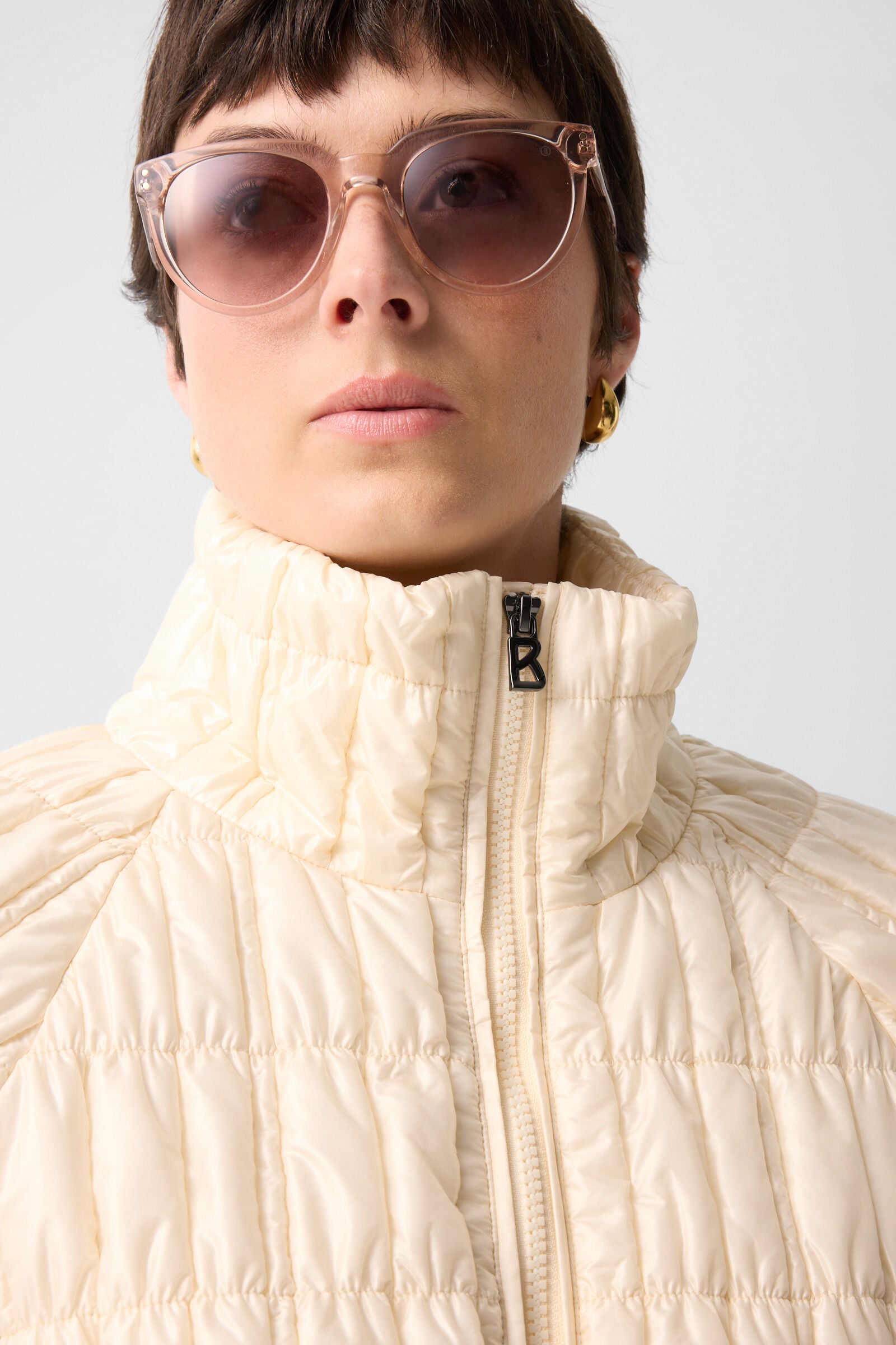 Sherry quilted jacket Cream