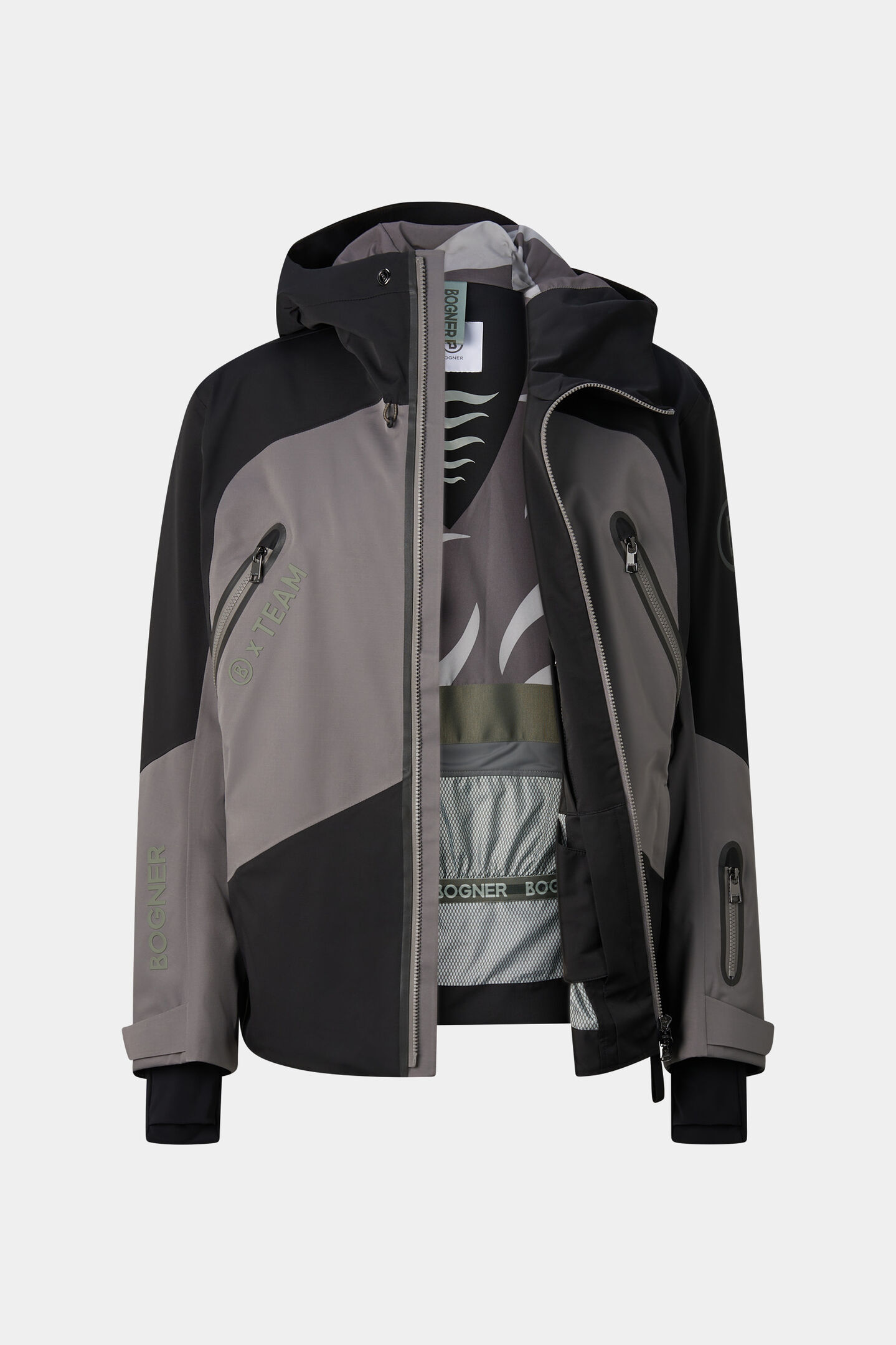 Jasper ski jacket Grey/Black
