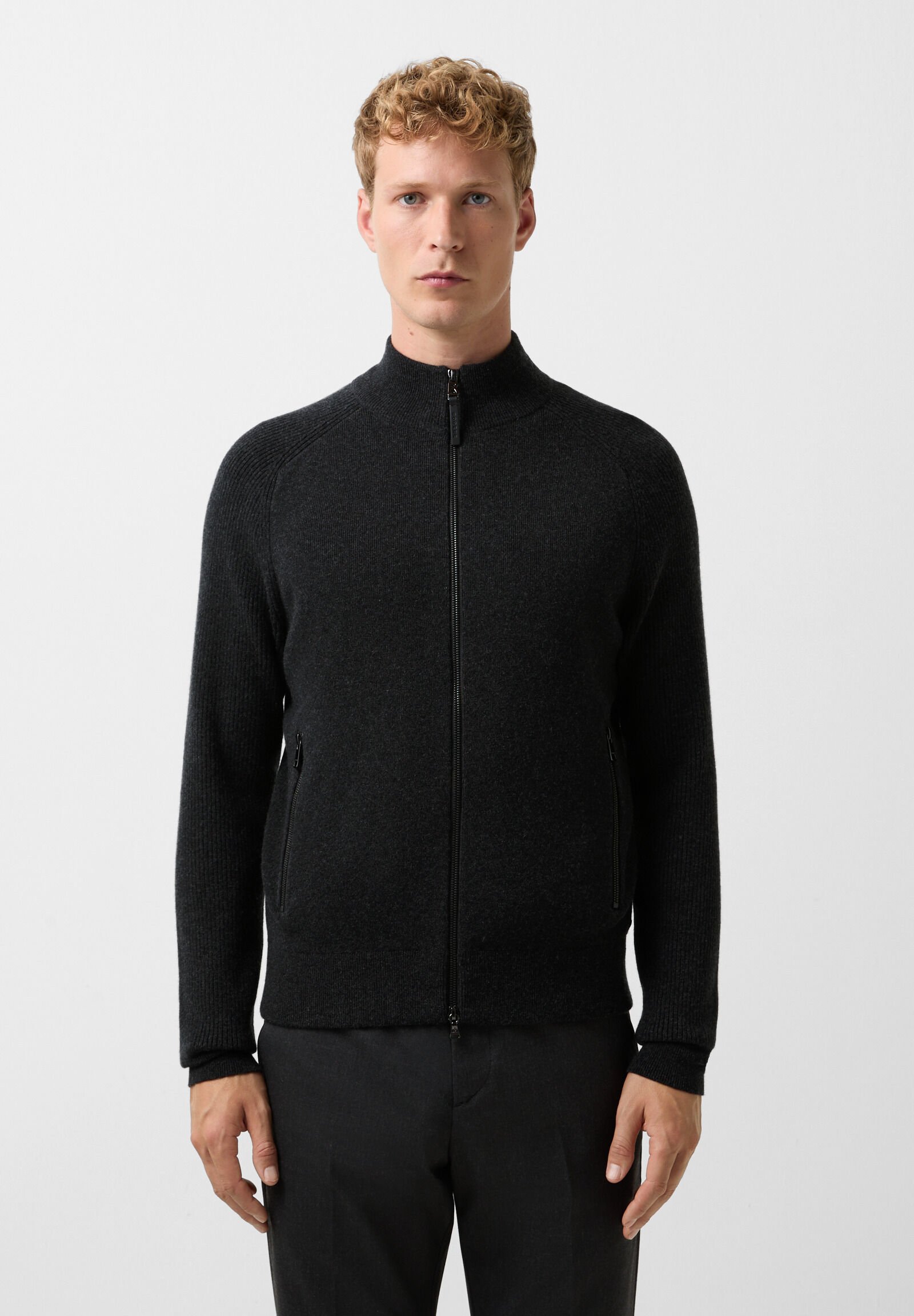Dexter knit jacket Anthracite
