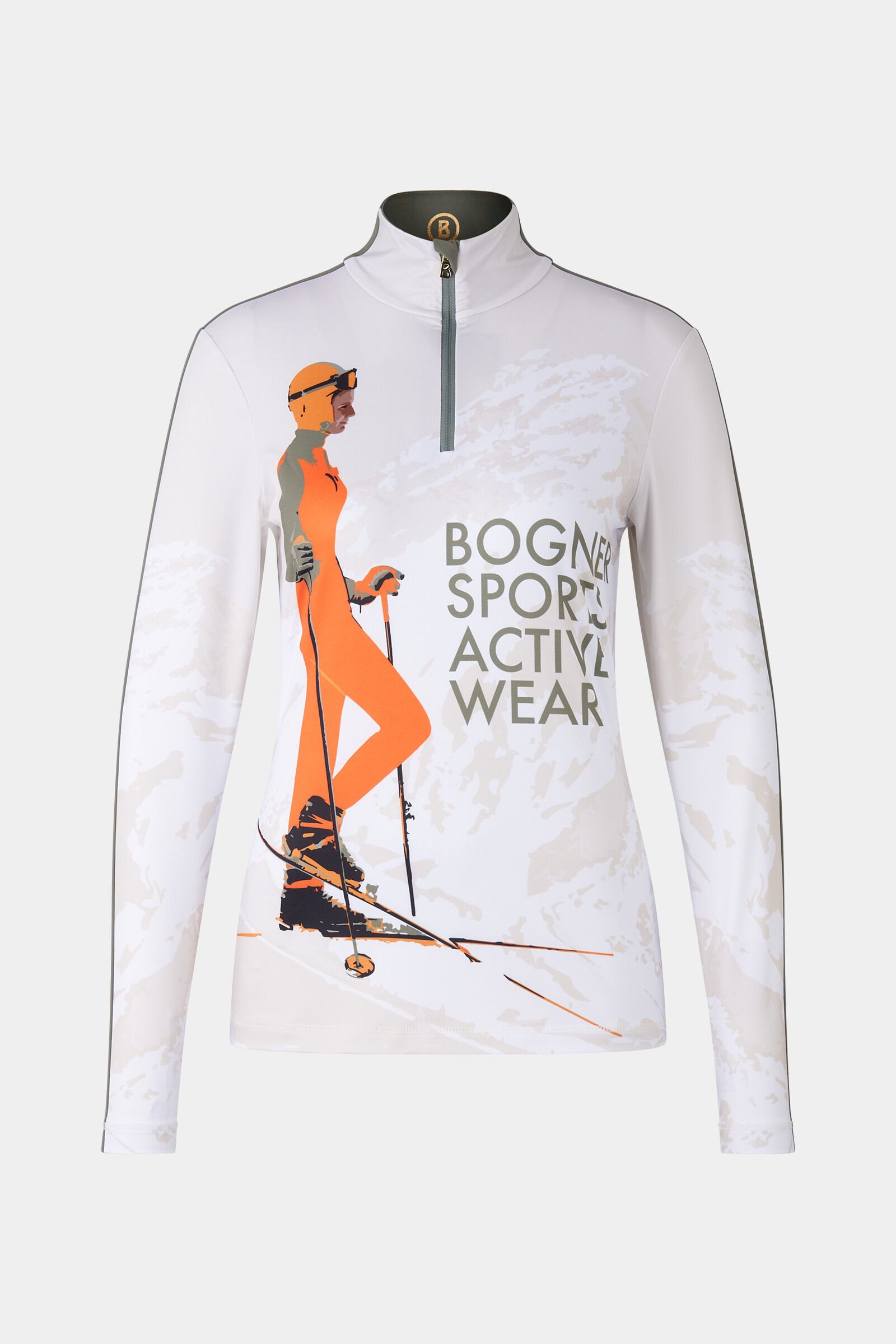 Premi&egrave;re couche Julina Blanc cass&eacute;/orange/kaki