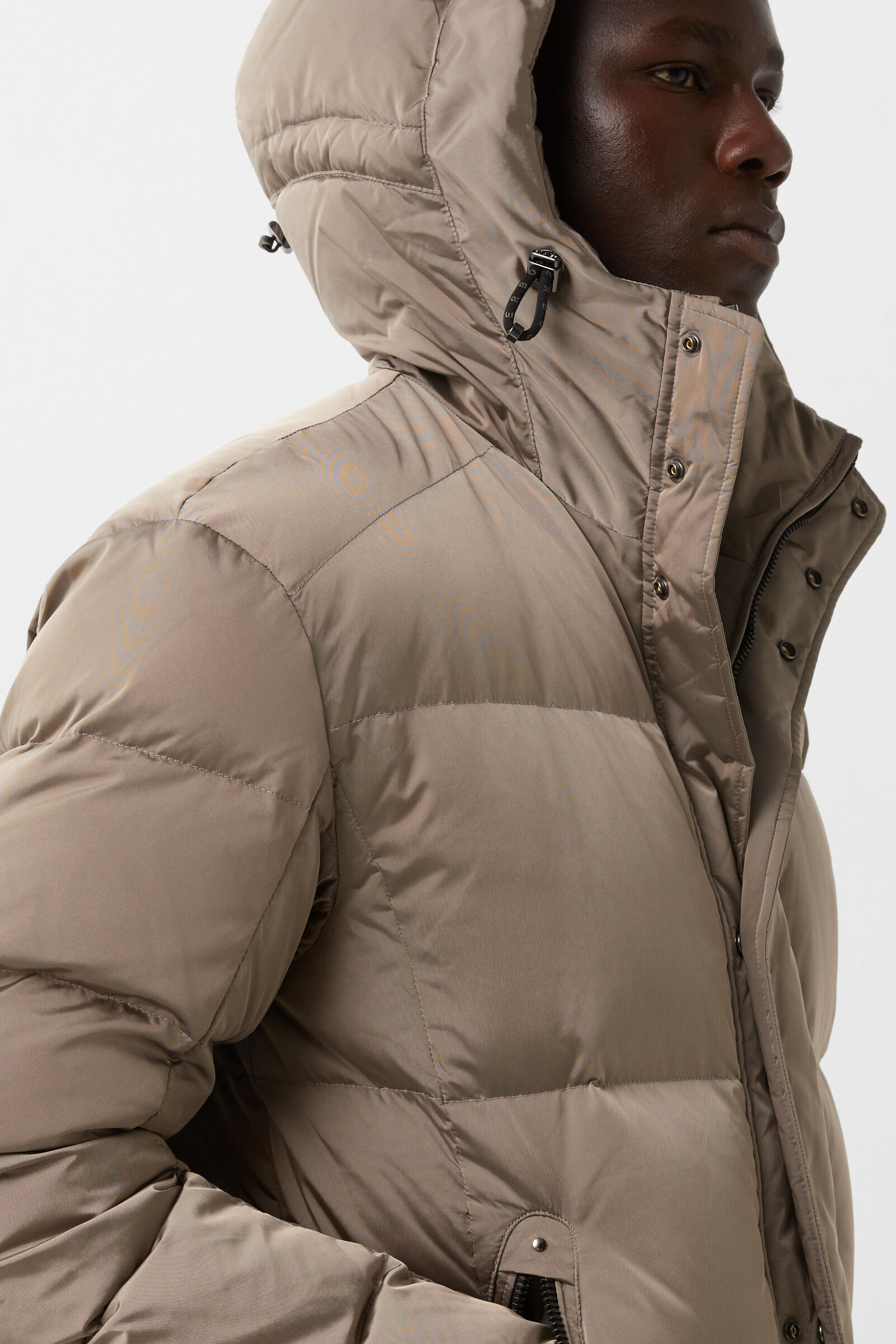 Jones down short coat Greige