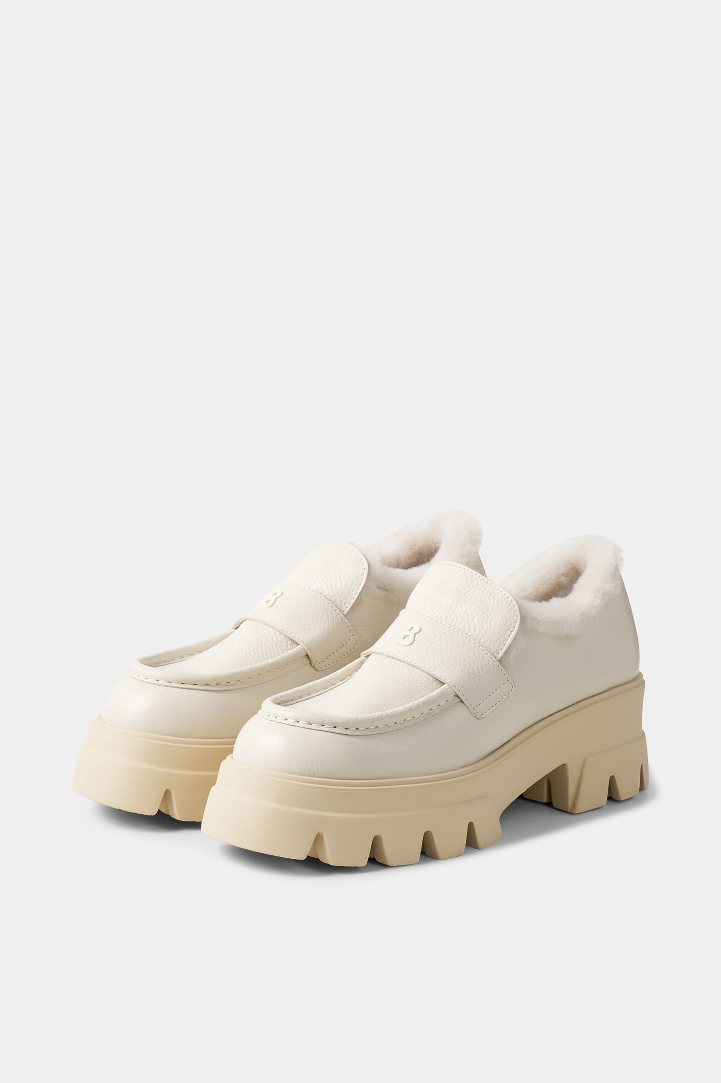 Chaussures à plateforme Sapporo Blanc cassé