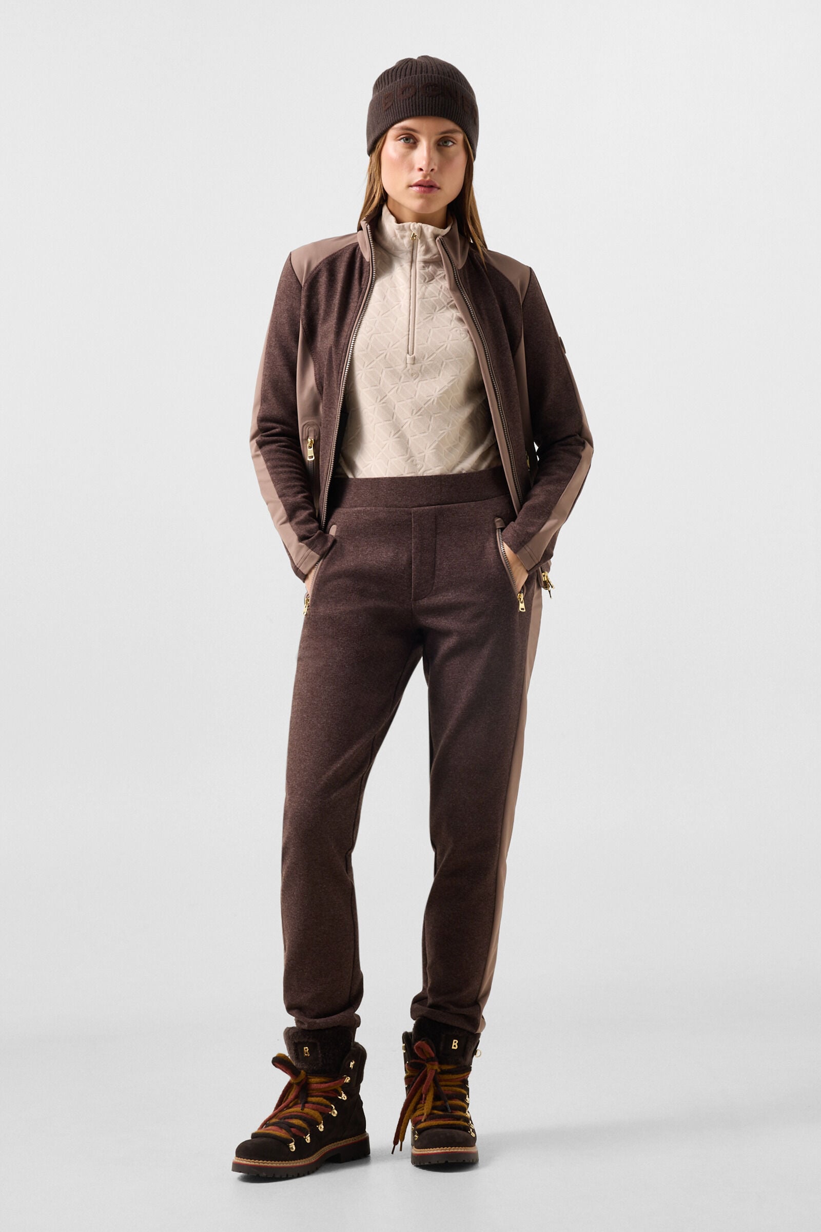 Flanellhose Katalin Dunkelbraun