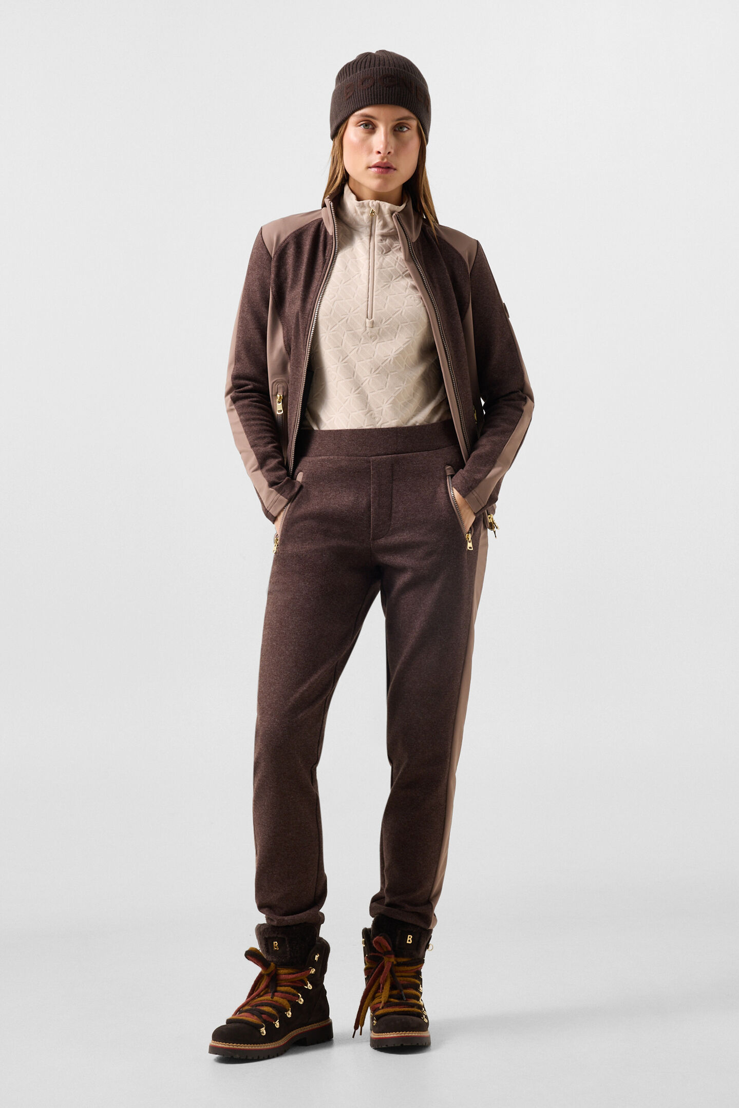 Flanellhose Katalin Dunkelbraun