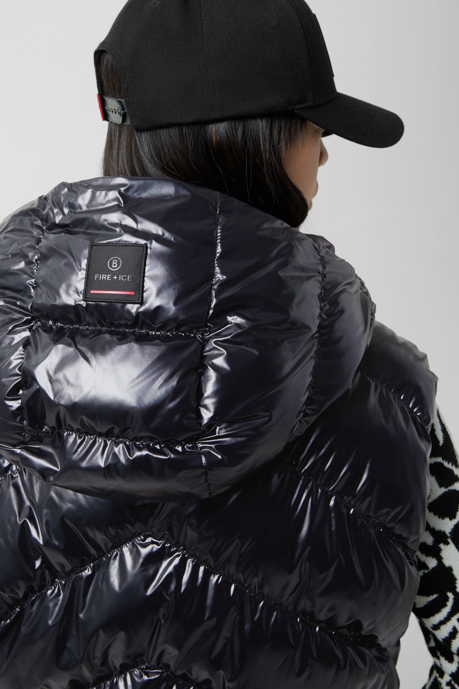 Naima quilted waistcoat Black