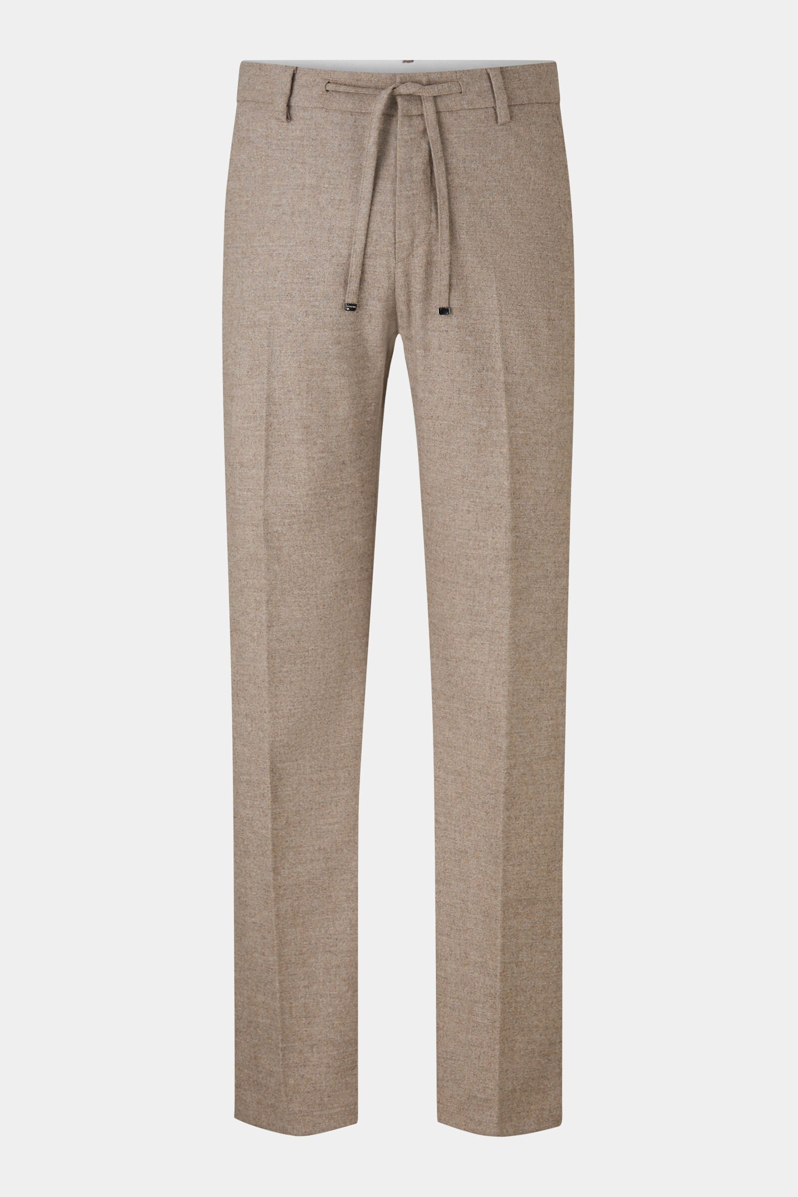 Flannel trousers Riley Business Greige