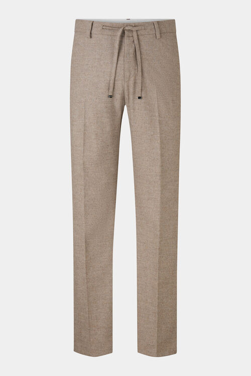 Flanell-Hose Riley Business Taupe