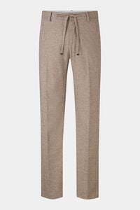 Flannel trousers Riley Business Greige Flannel trousers Riley Business Greige