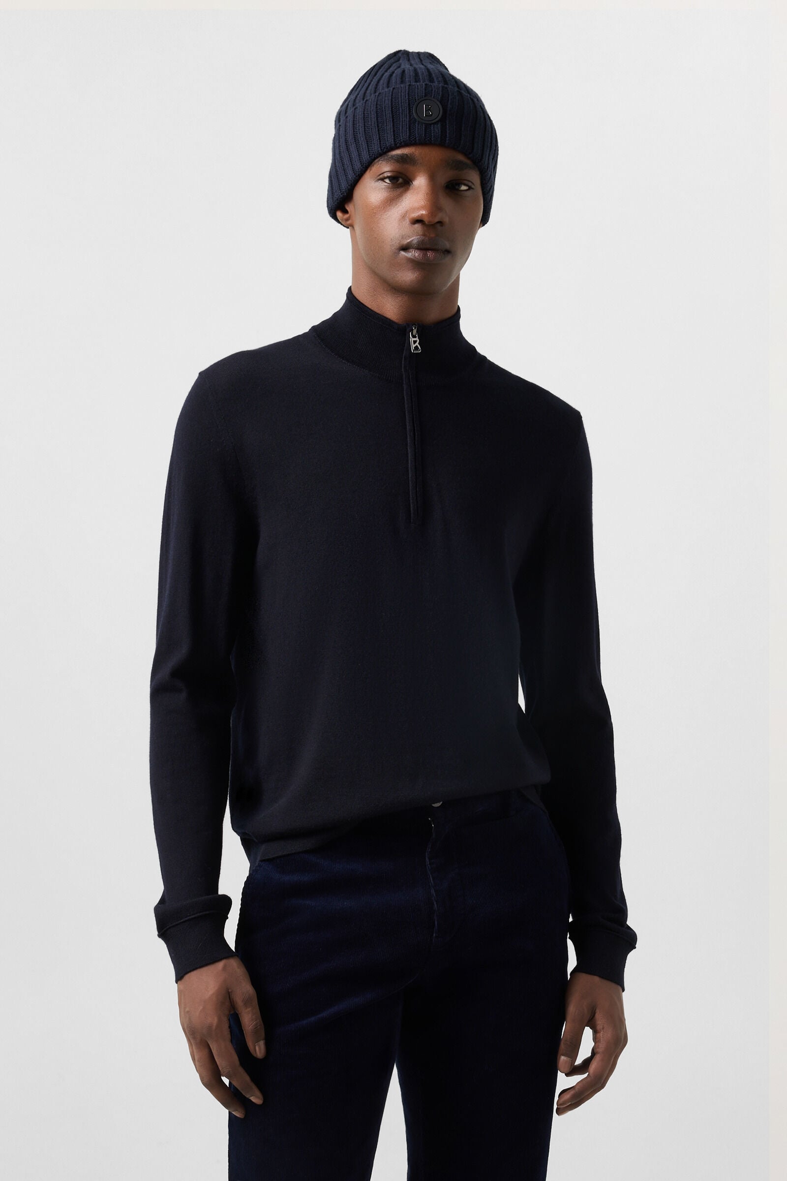 Ouri Virgin Wool Turtleneck Navy
