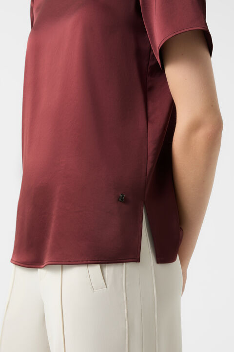 Satin shirt Dylan Wine red Satin shirt Dylan Wine red