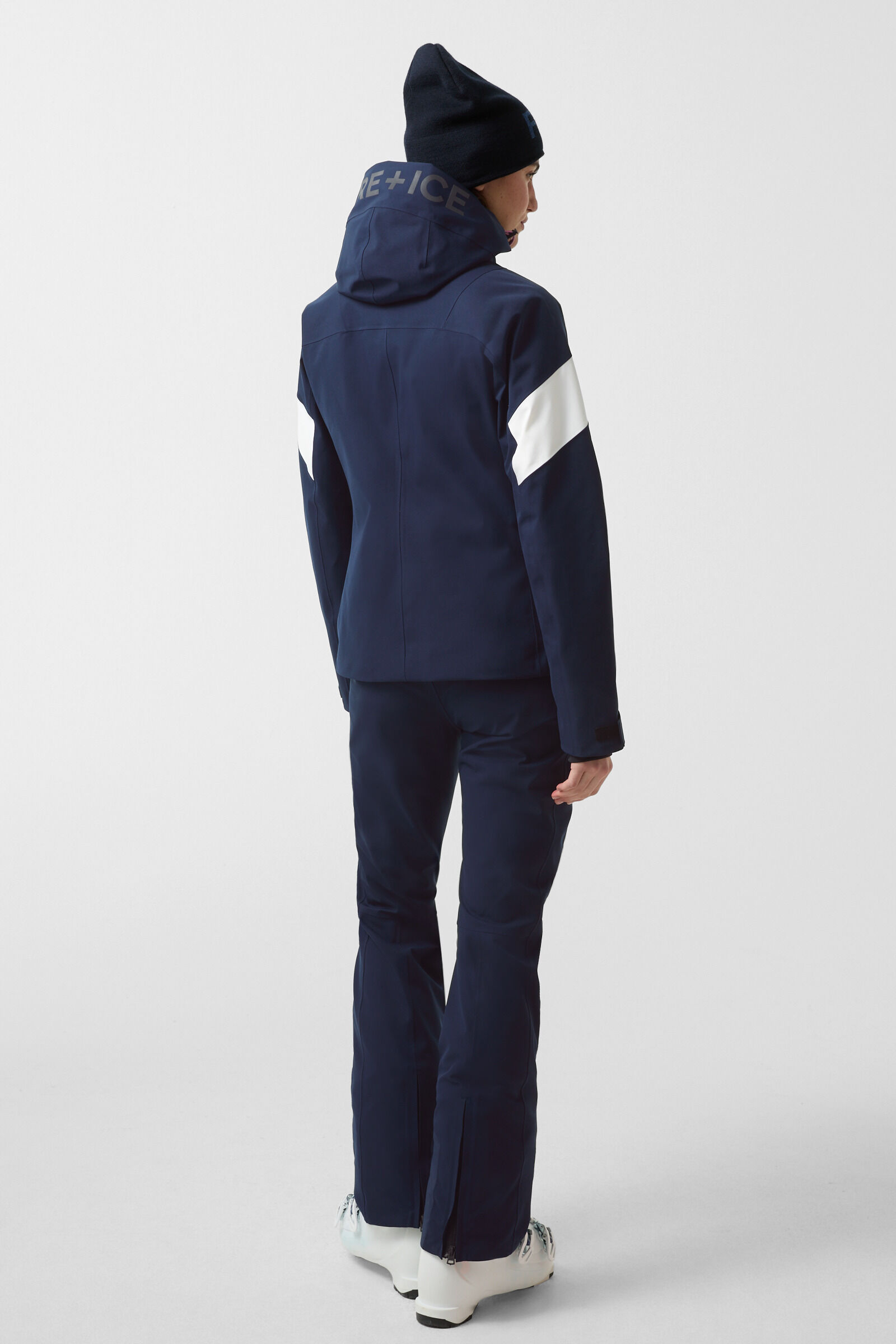 Skijacke Ashley Navy-Blau/Off-White