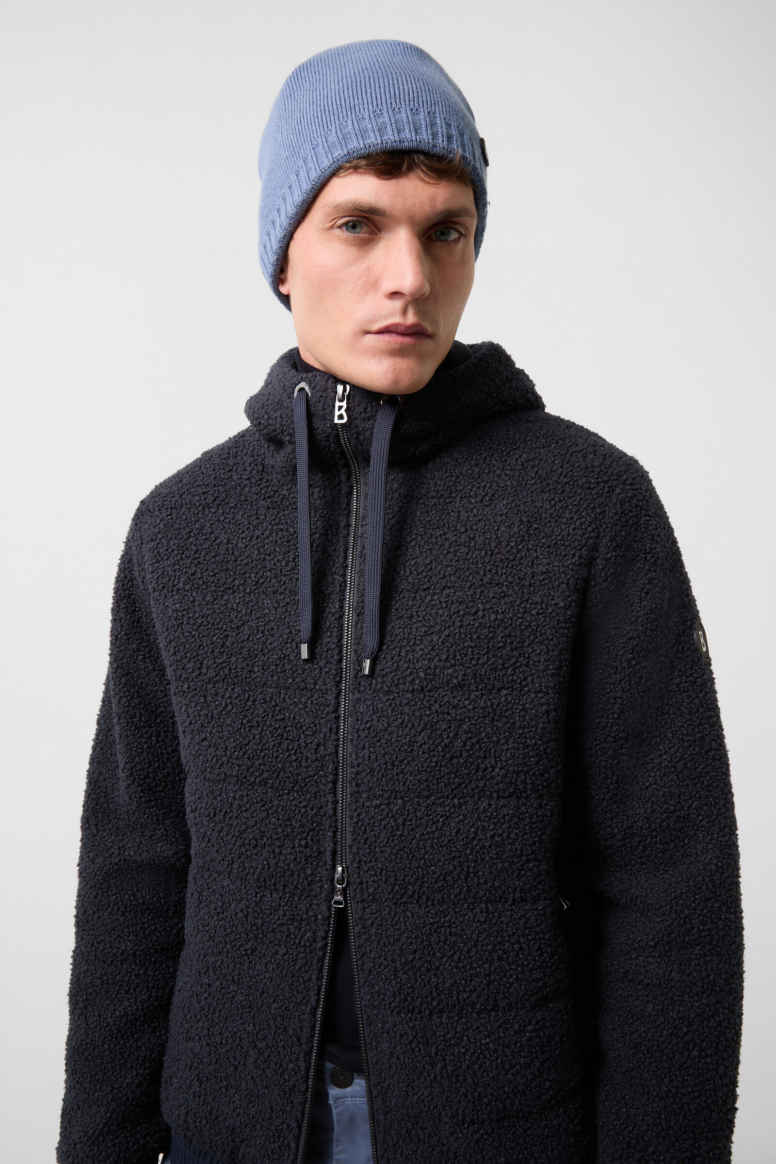 Grey teddy fur jacket hotsell