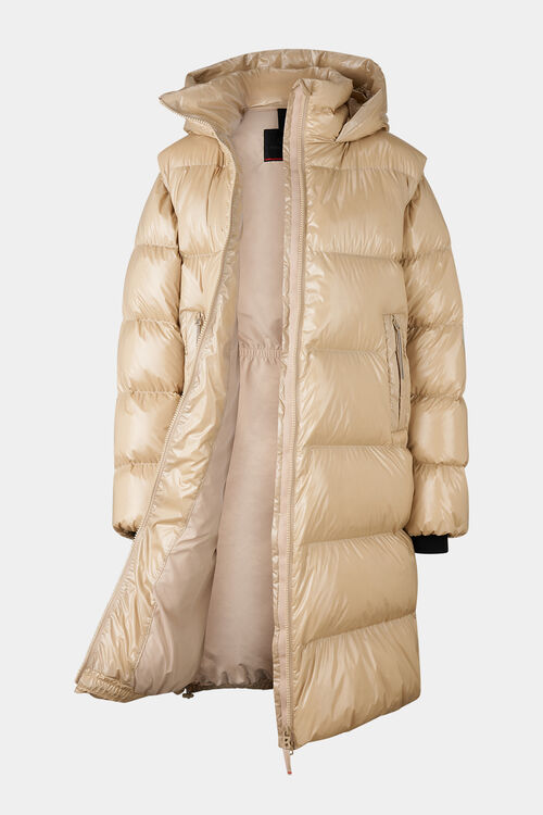 2-in1 down coat Asta Beige