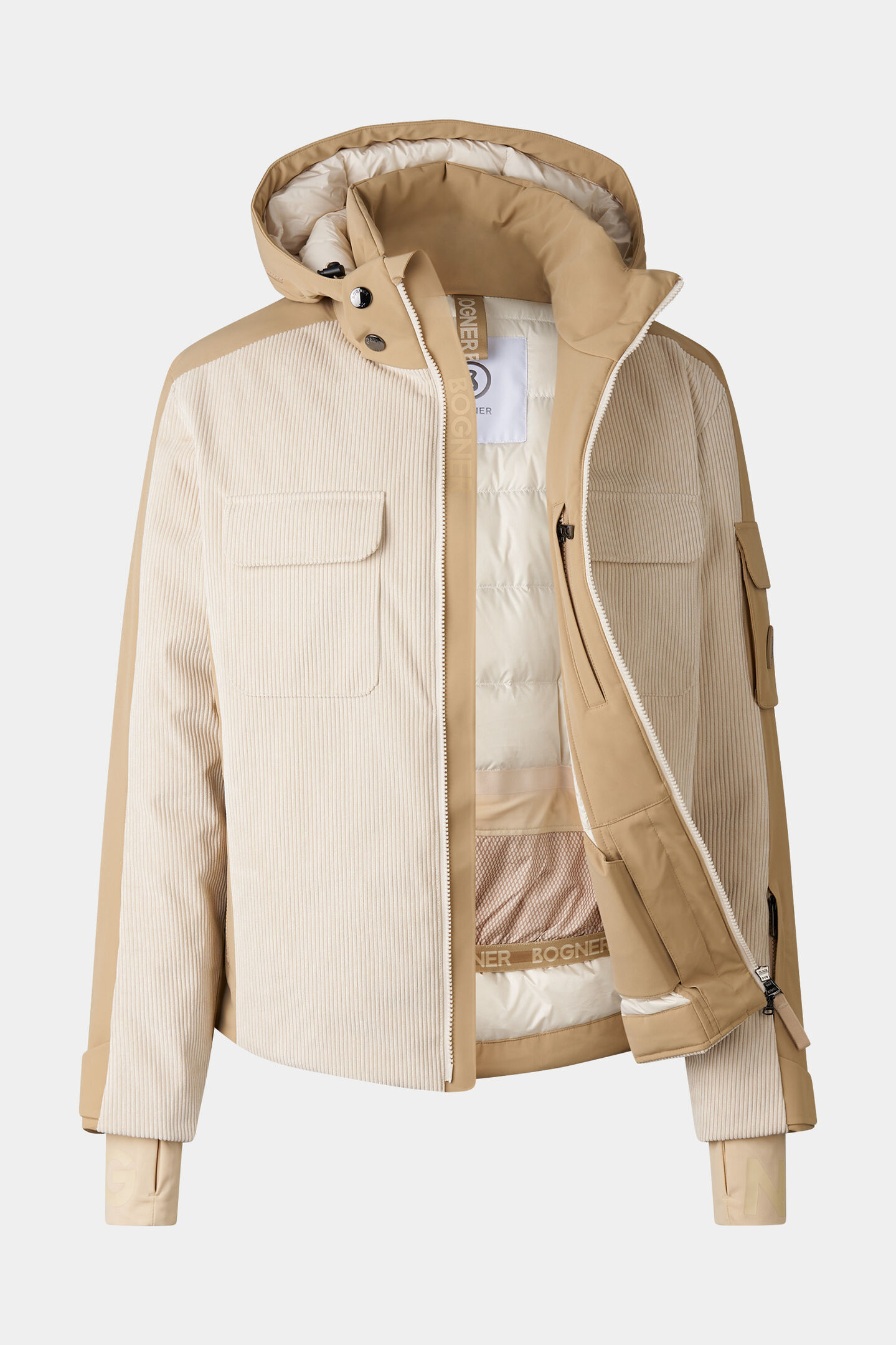 Cobe corduroy ski jacket Beige