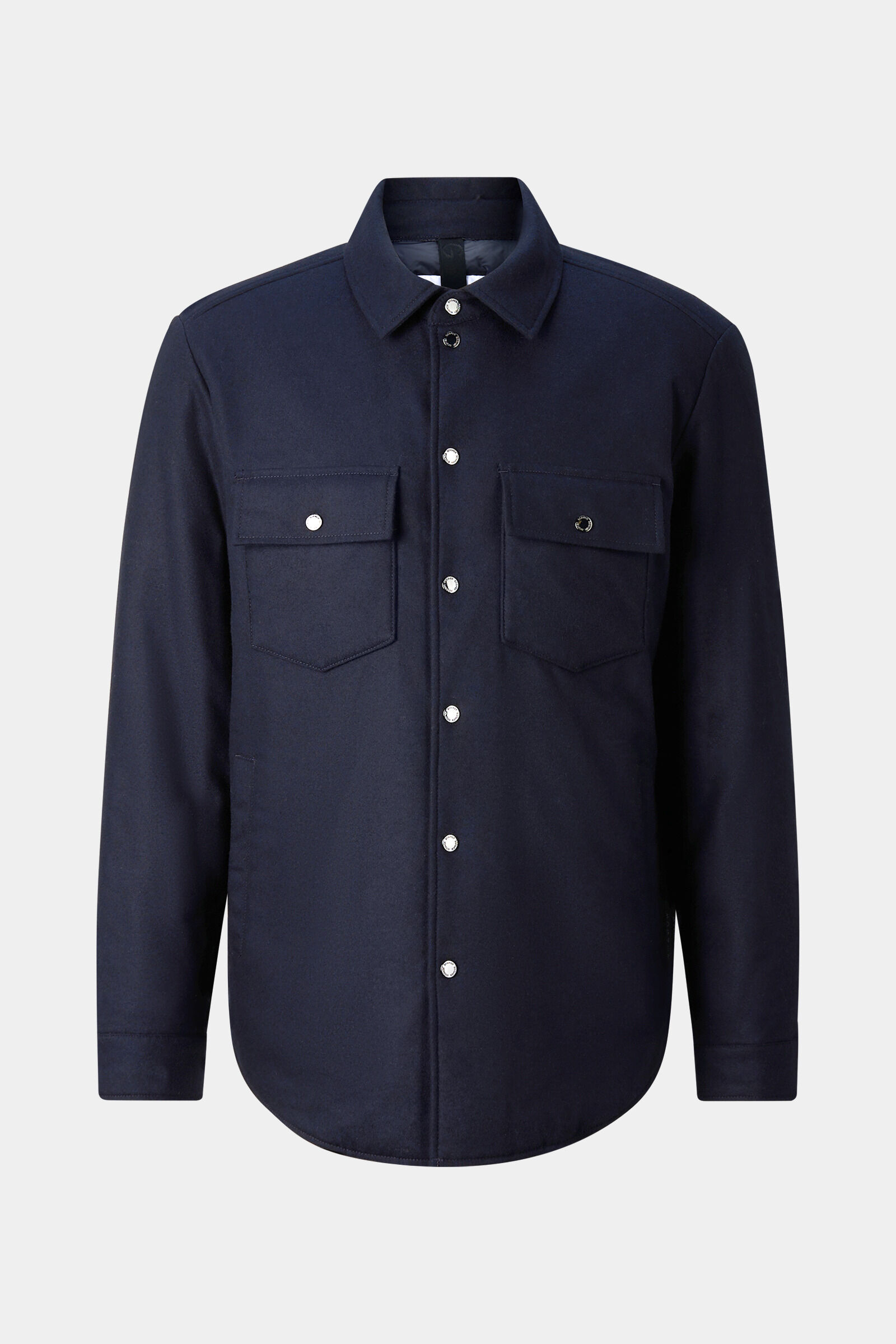 Wollmix-Hemdjacke Olli Navy