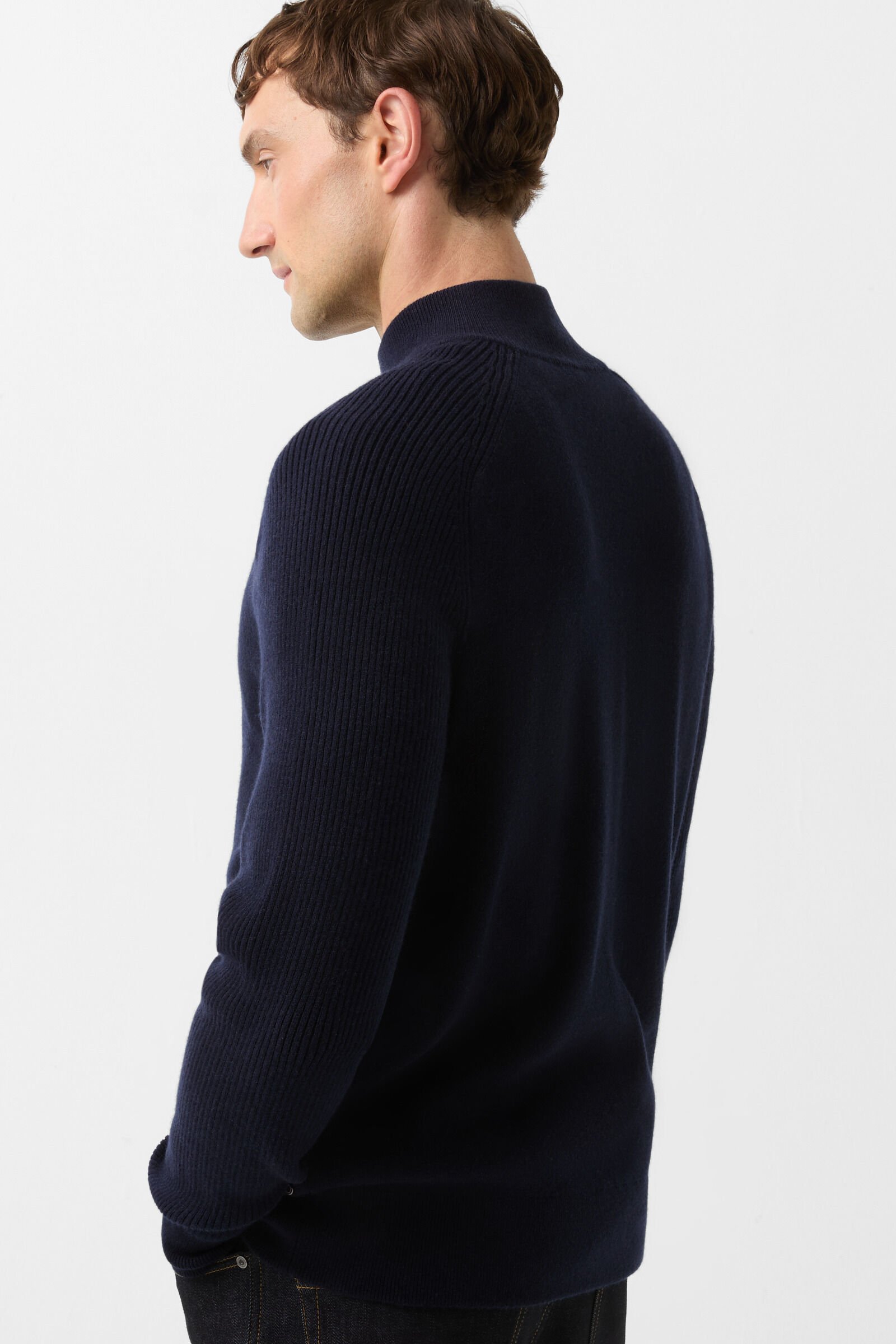 Dexter knit jacket Navy blue