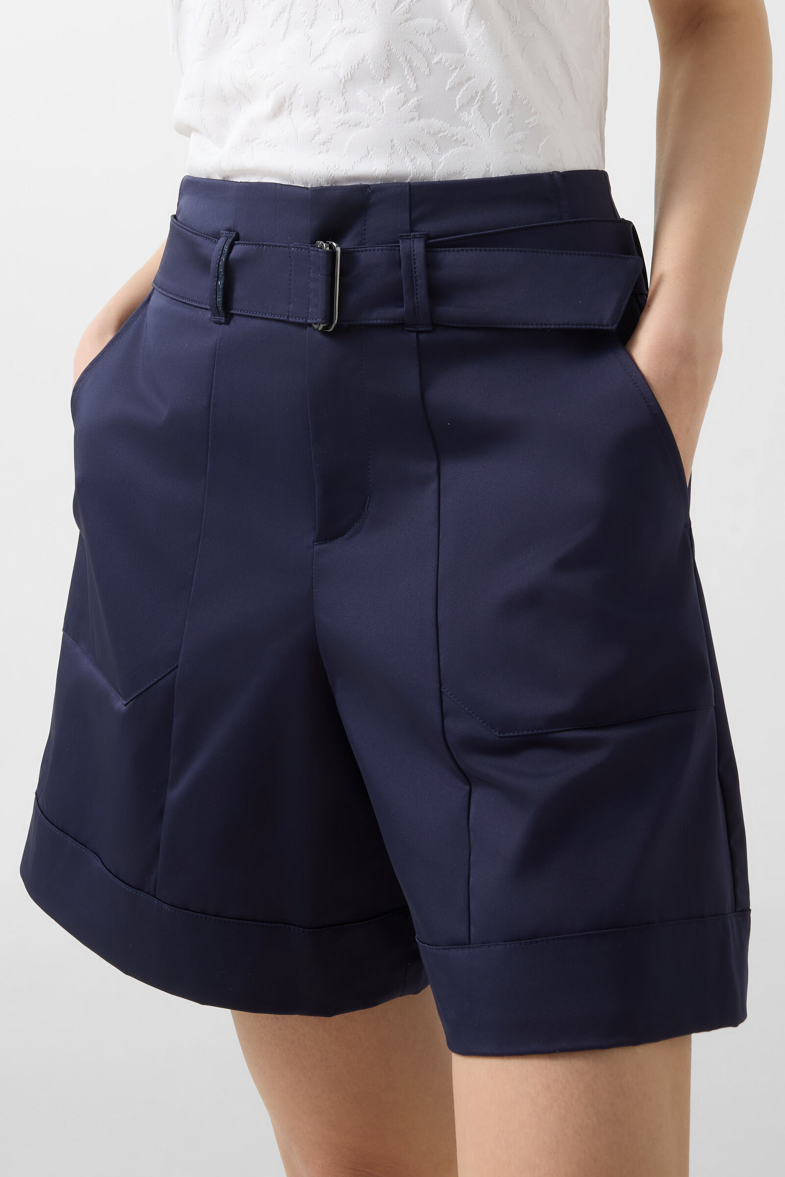 Lexa functional Bermuda shorts Navy blue