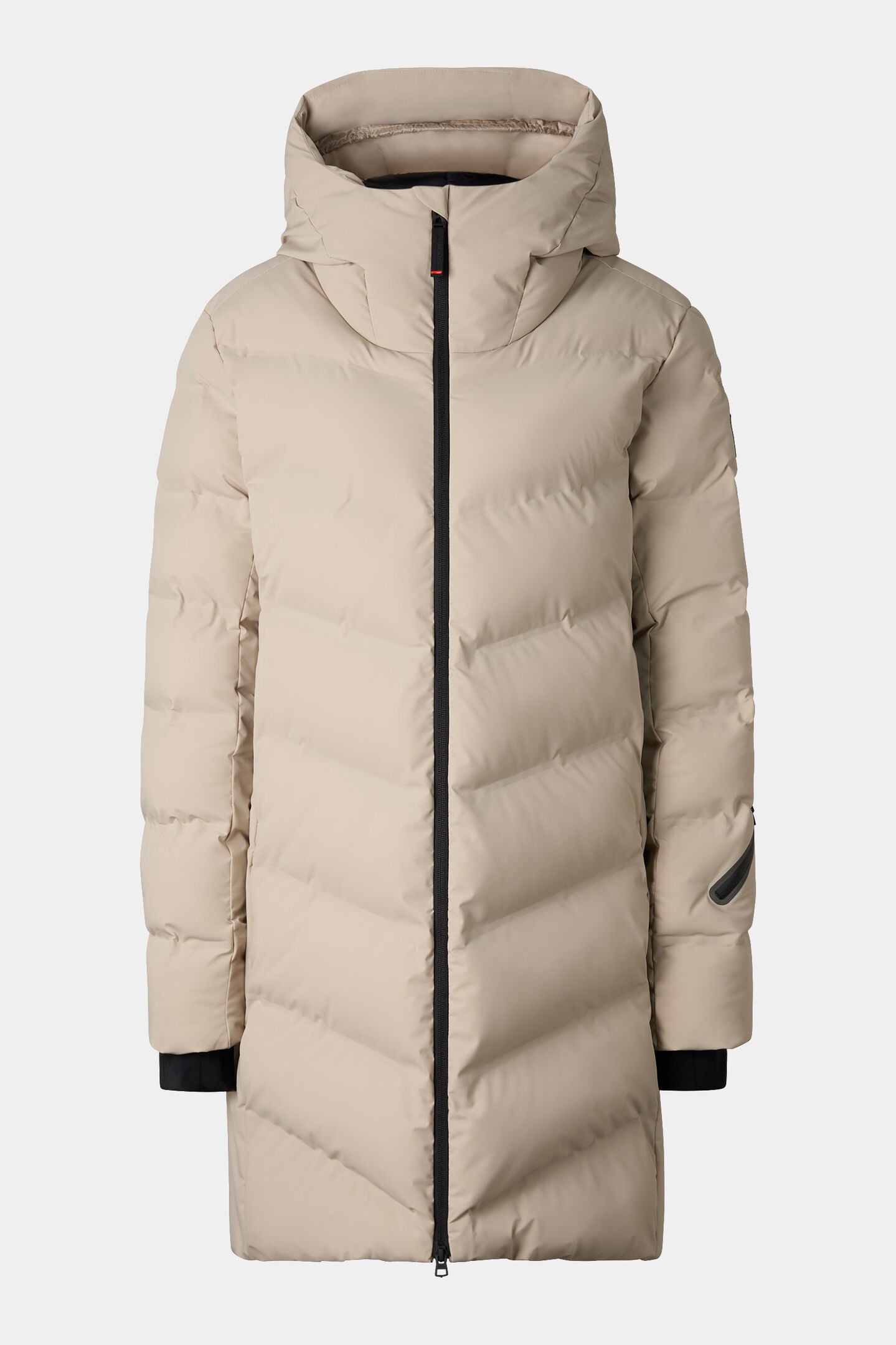 Tec-Aen quilted coat Beige