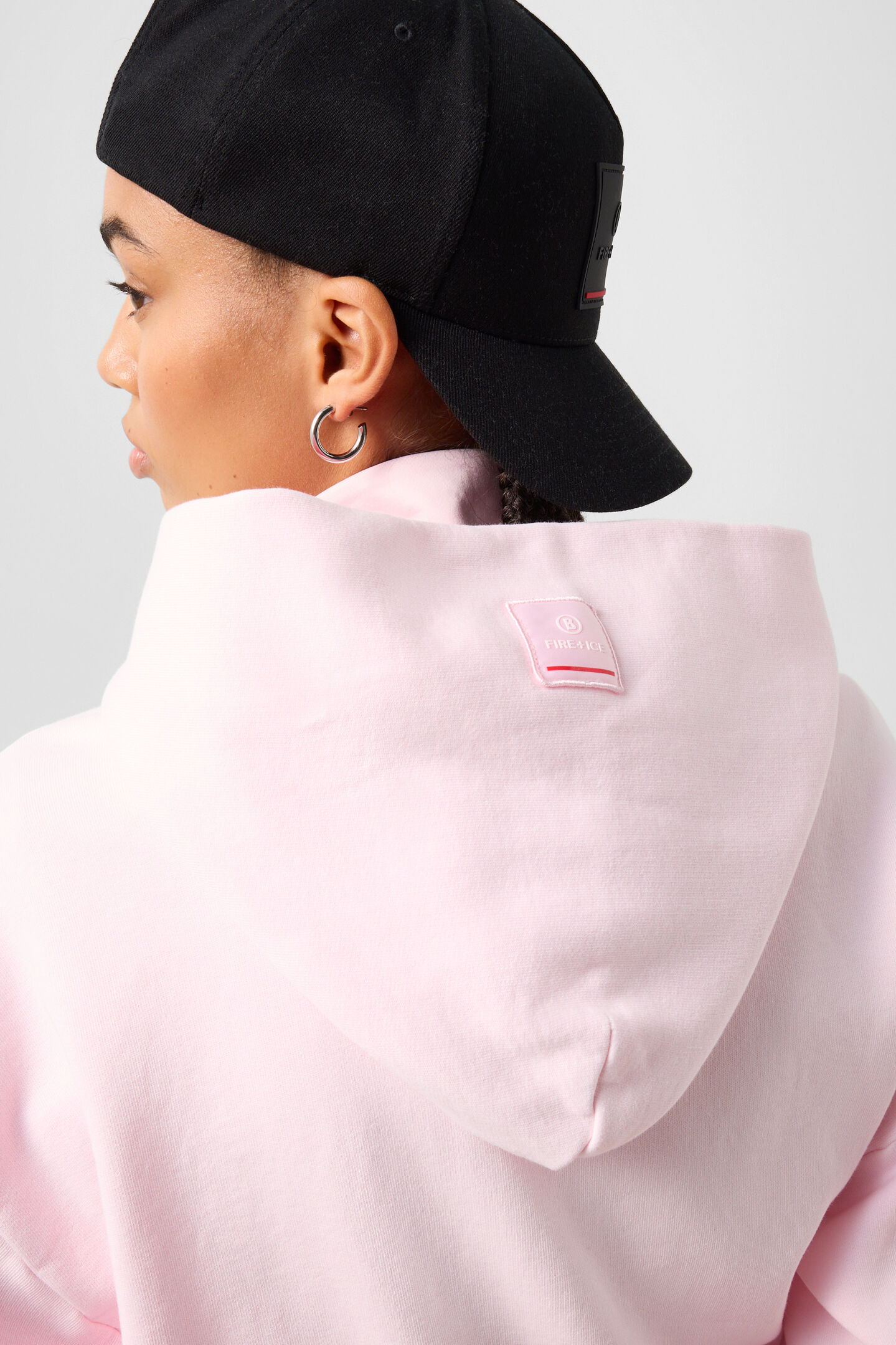 Ilona cotton hoodie jersey jacket Pink