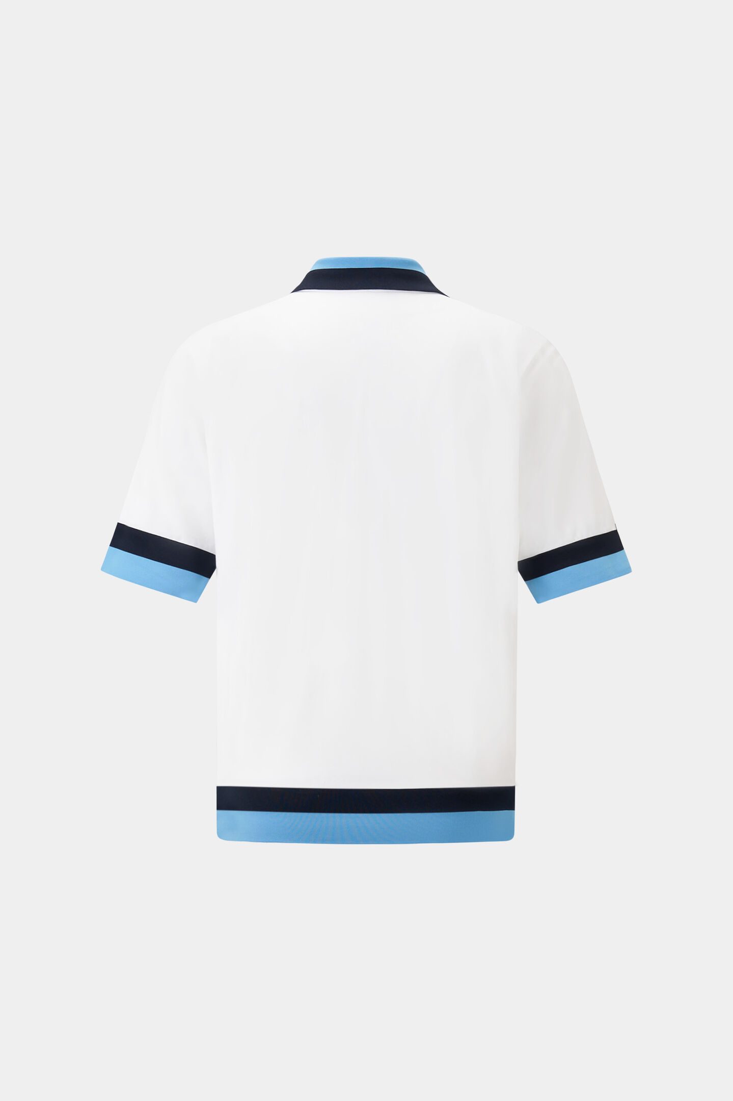Andrina functional short-sleeved top Off-white/Blue
