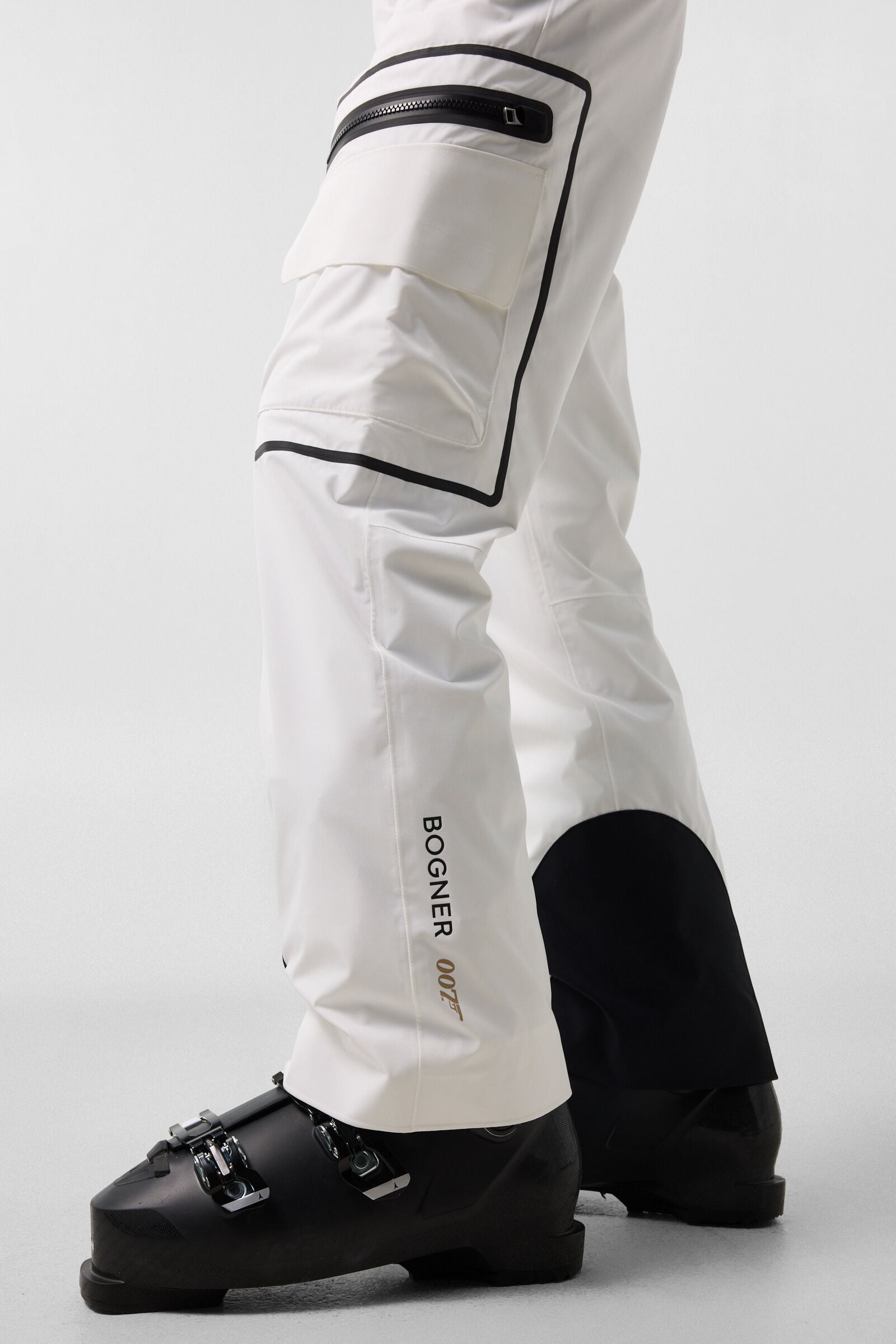 Cargo-Skihose Bond Off-White/Schwarz