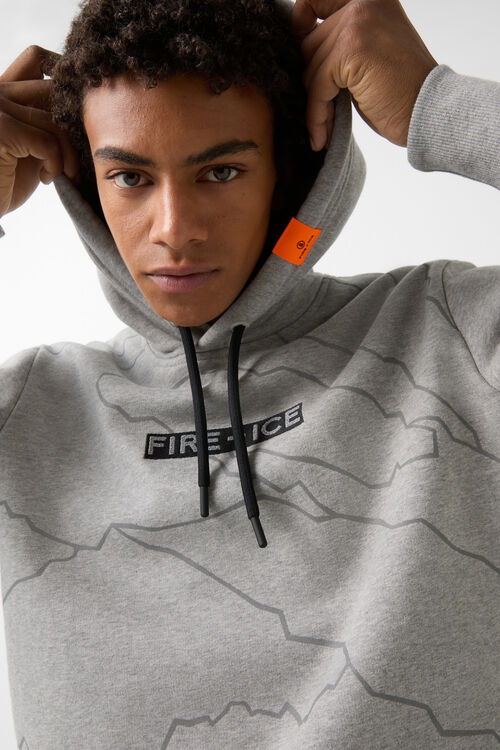 Hoodie Covell Hellgrau