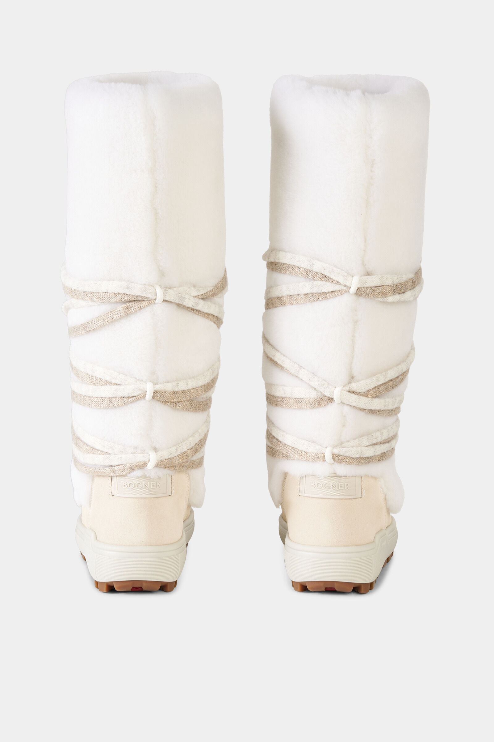 Chamonix Snow Boots with Spikes Off-White