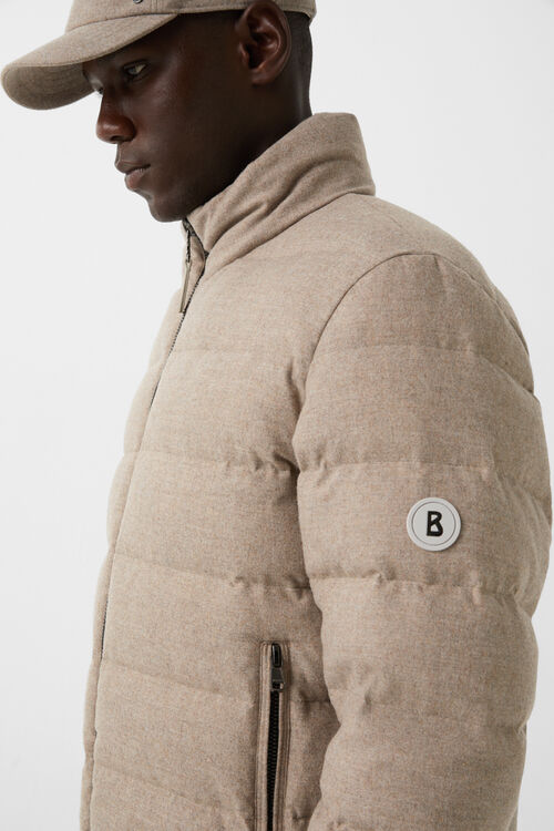 Hugh down jacket Taupe