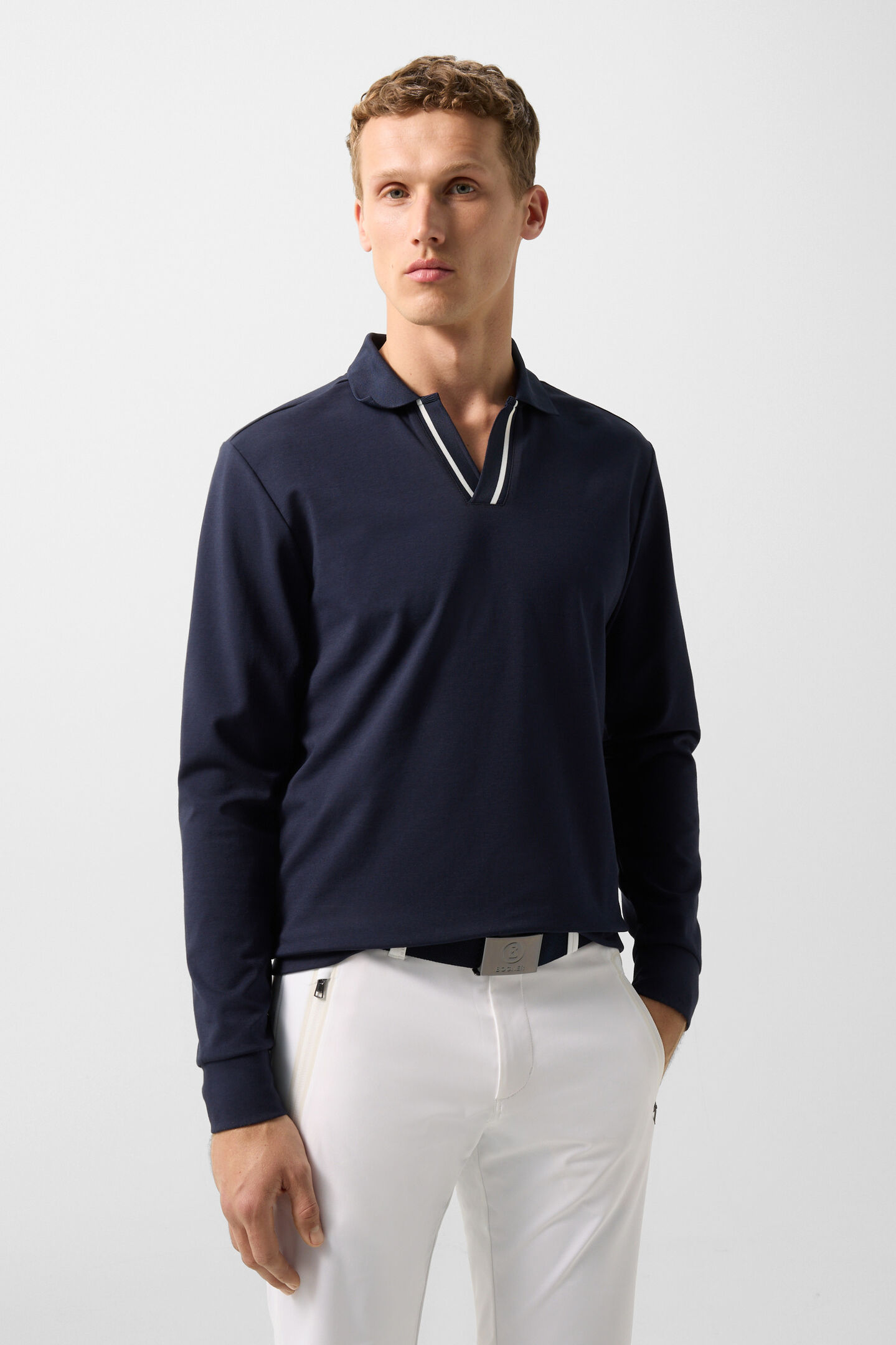 Cajus polo sweatshirt Navy blue