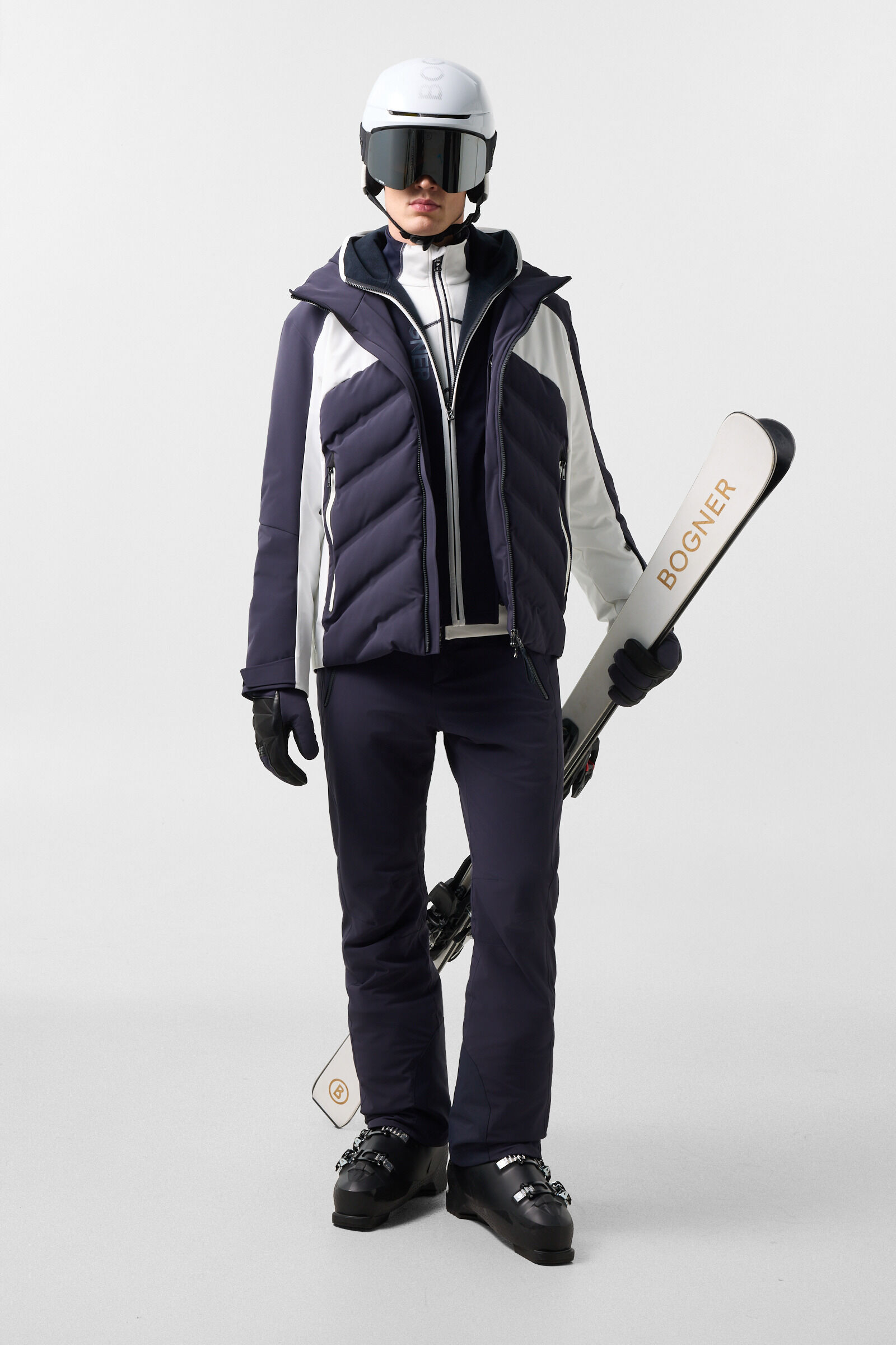 Hayo Mid-Layer Jacket Off-White/Navy