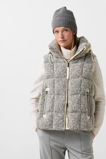 Falka down vest Black/cream Falka down vest Black/cream