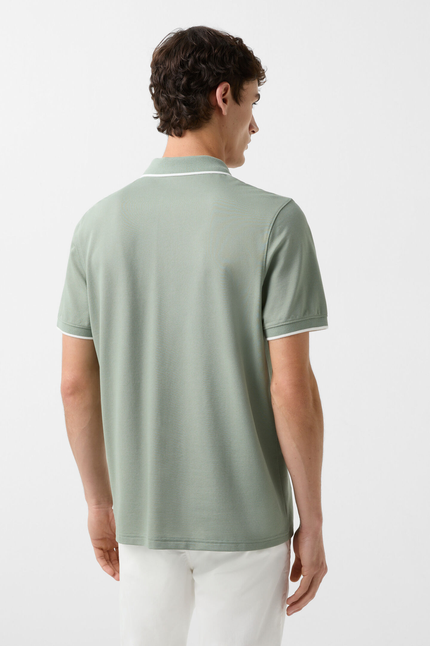 Timo polo shirt Eucalyptus