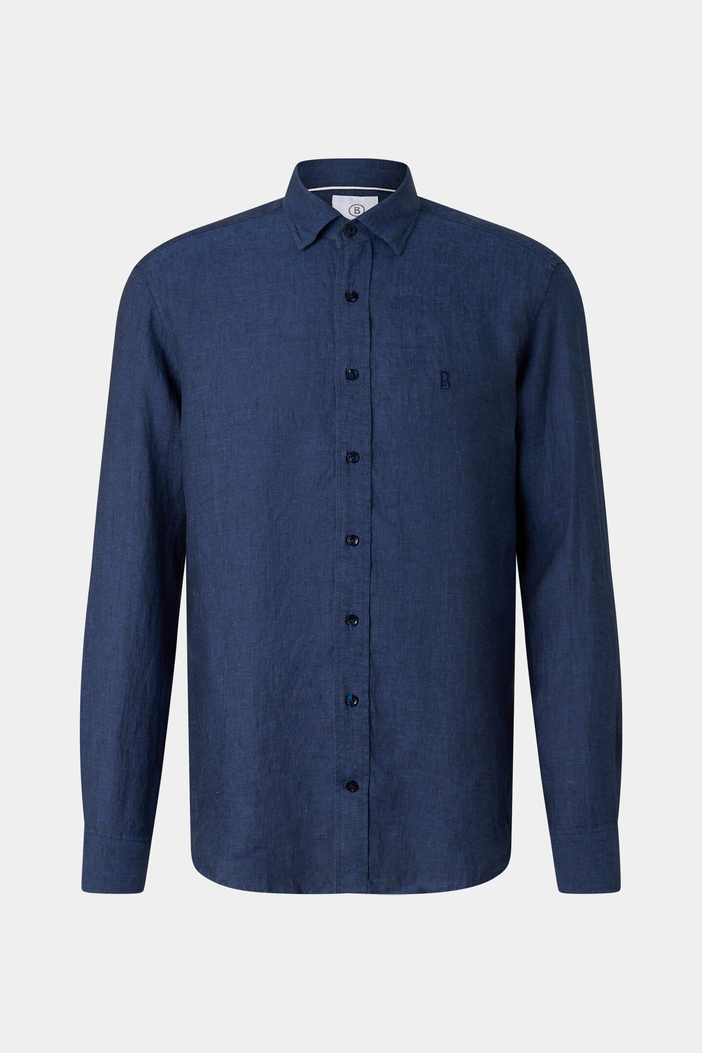 Leinen-Hemd Timi Navy-Blau