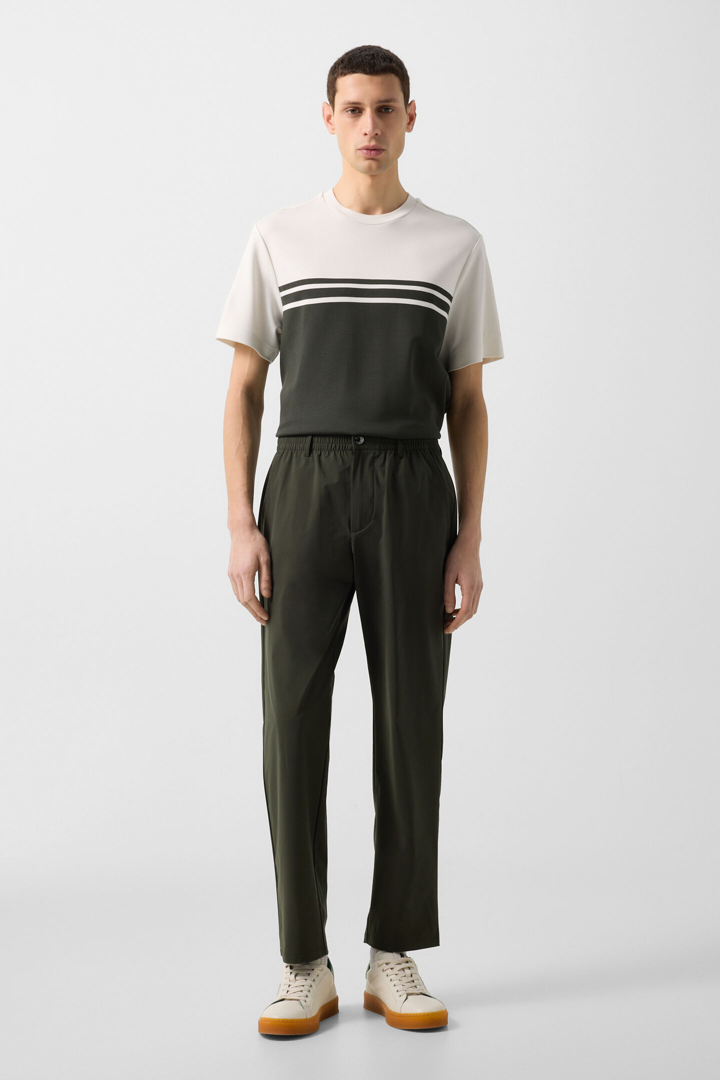 Stretch trousers Marcus Olive green