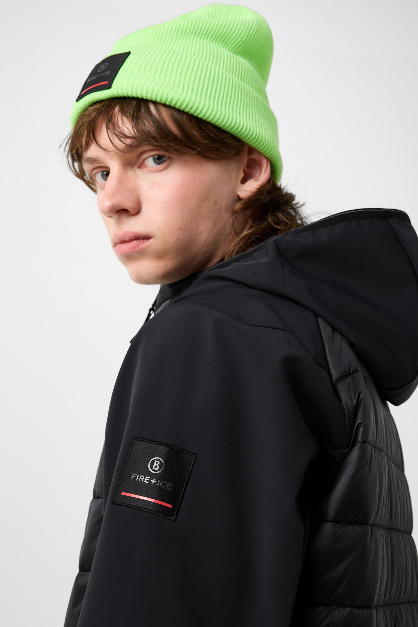 Anian Softshell Quilted Jacket Black