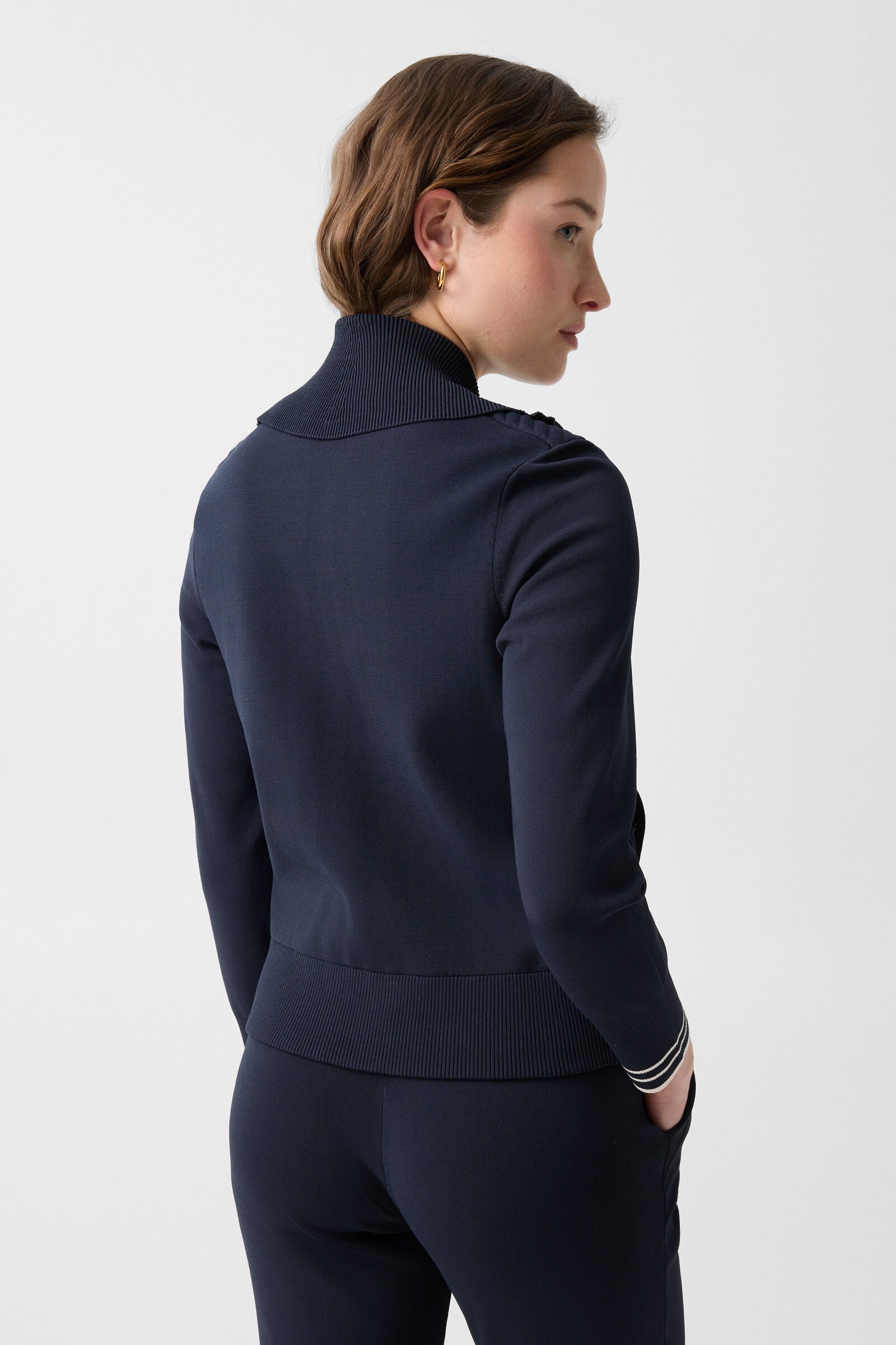 Jana knit jacket Navy blue