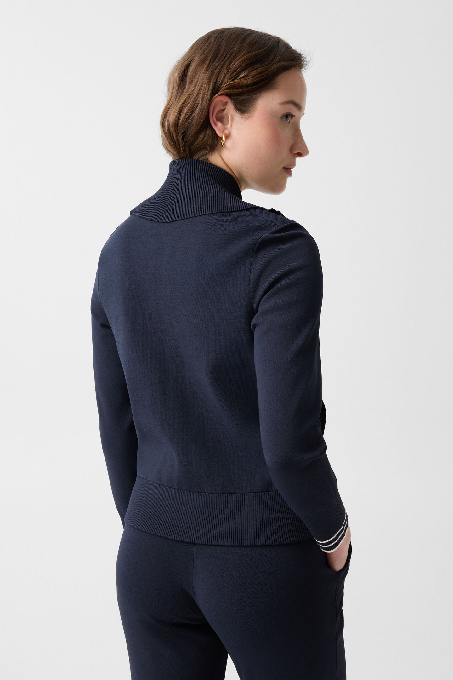 Jana knit jacket Navy blue