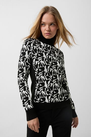 Jacquard-Pullover Maira Schwarz/Weiß Jacquard-Pullover Maira Schwarz/Weiß