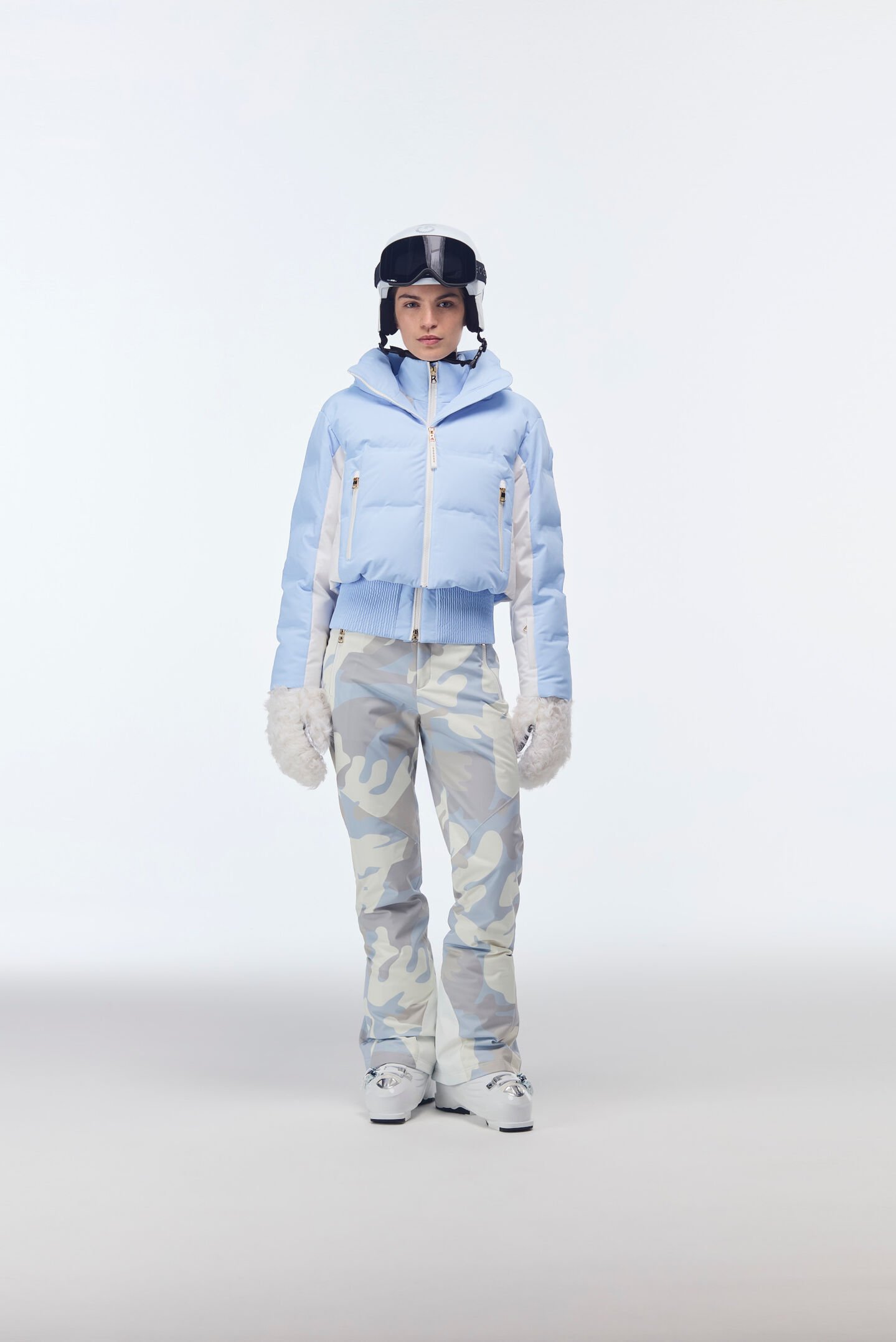 2-in-1 Ski-Daunenjacke Suri Hellblau