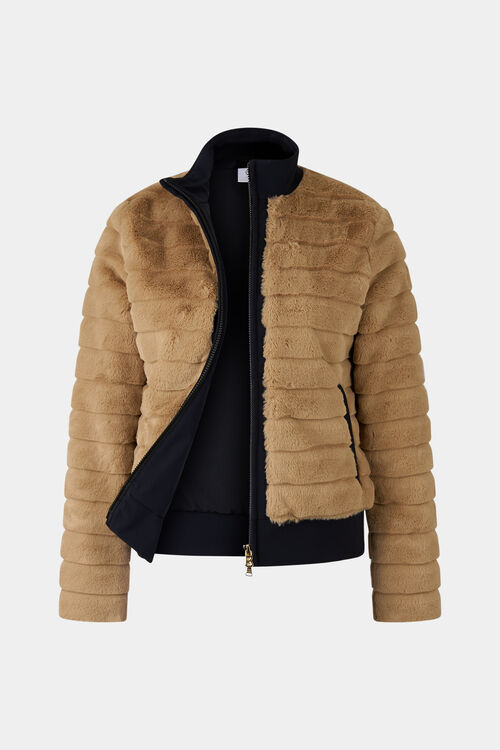Katniss faux fur jacket Brown