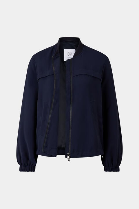 Sheila crêpe blouson Navy blue Sheila crêpe blouson Navy blue