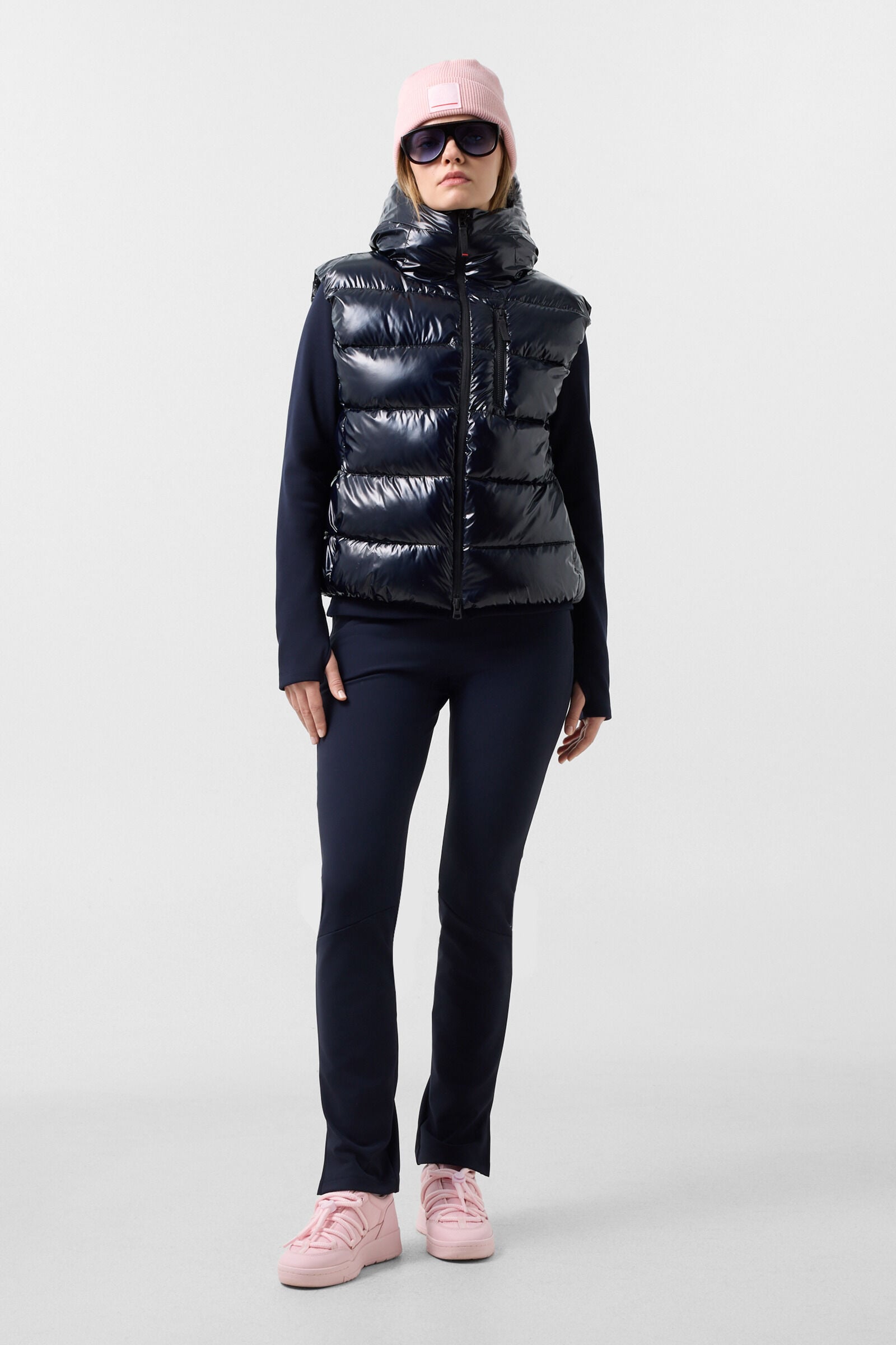 Naima Quilted Vest Navy