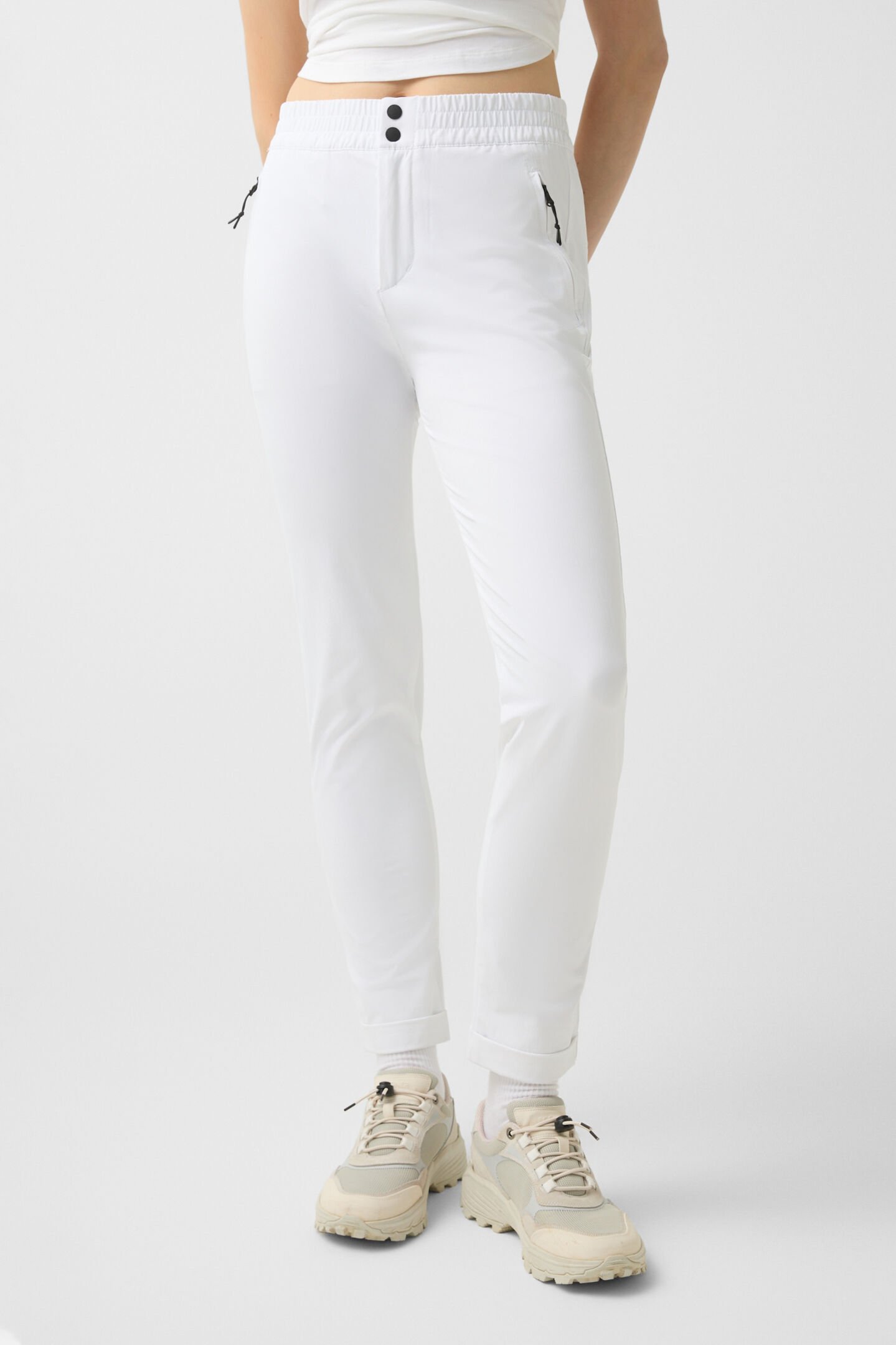 Ava stretch trousers White