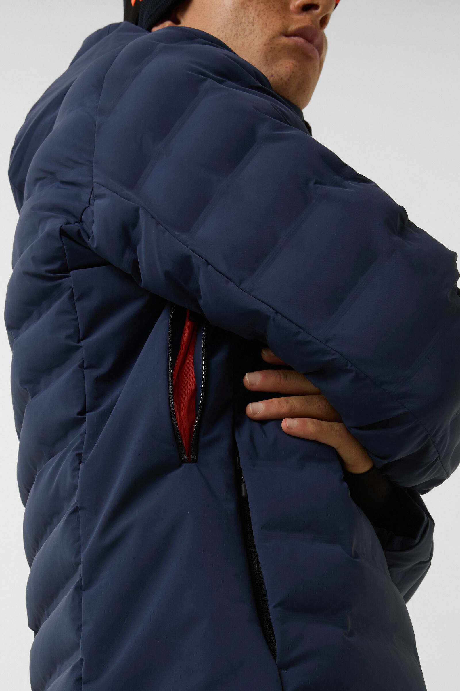 York quilted jacket Dark blue
