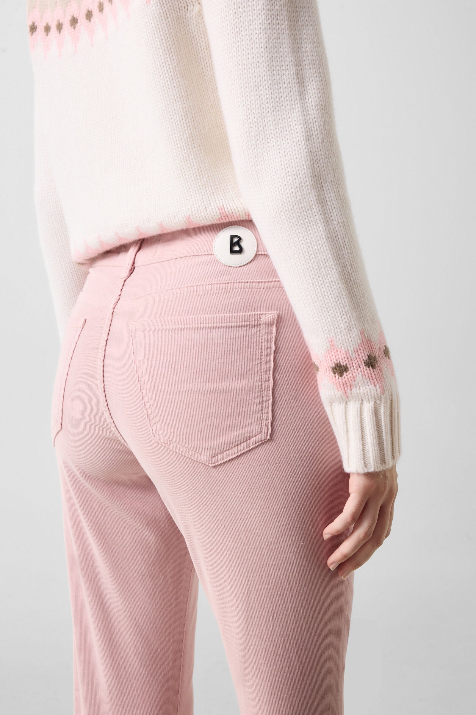 Julie corduroy trousers Ros&eacute;